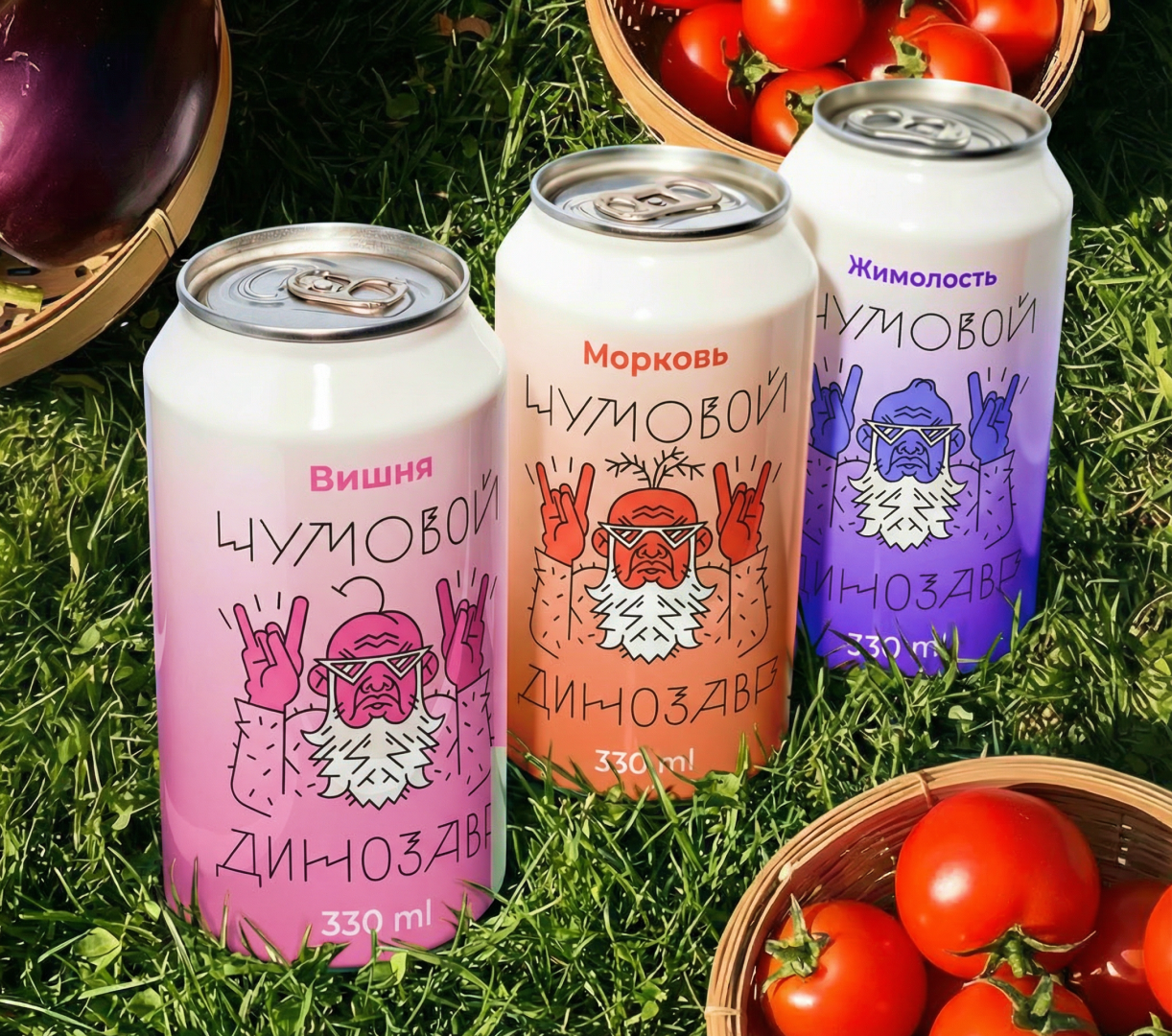 Упаковка шипучки «Чумовой Динозавр» — Изображение №12 — Брендинг, Иллюстрация на Dprofile