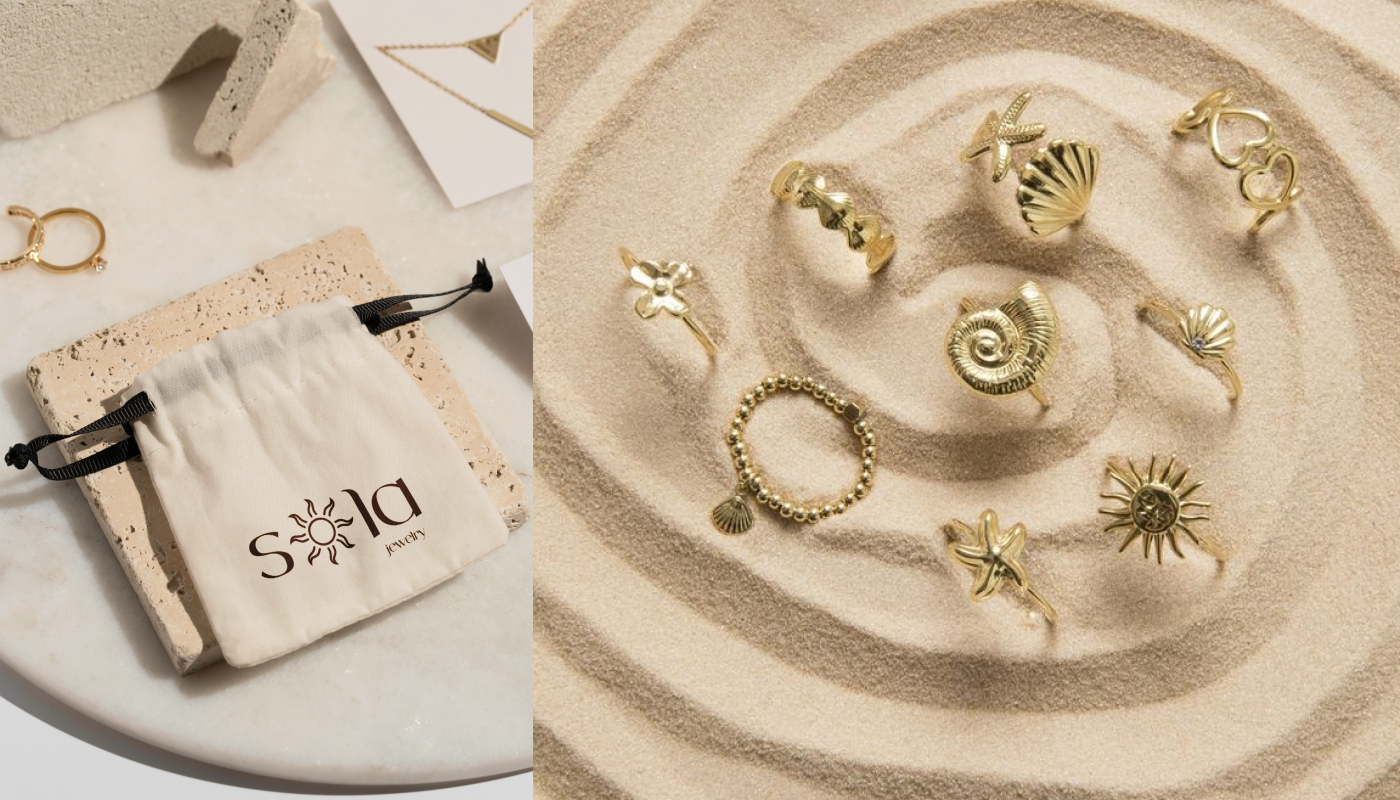 Sola Jewelry — visual identity & brand aesthetics — Изображение №5 — Брендинг на Dprofile