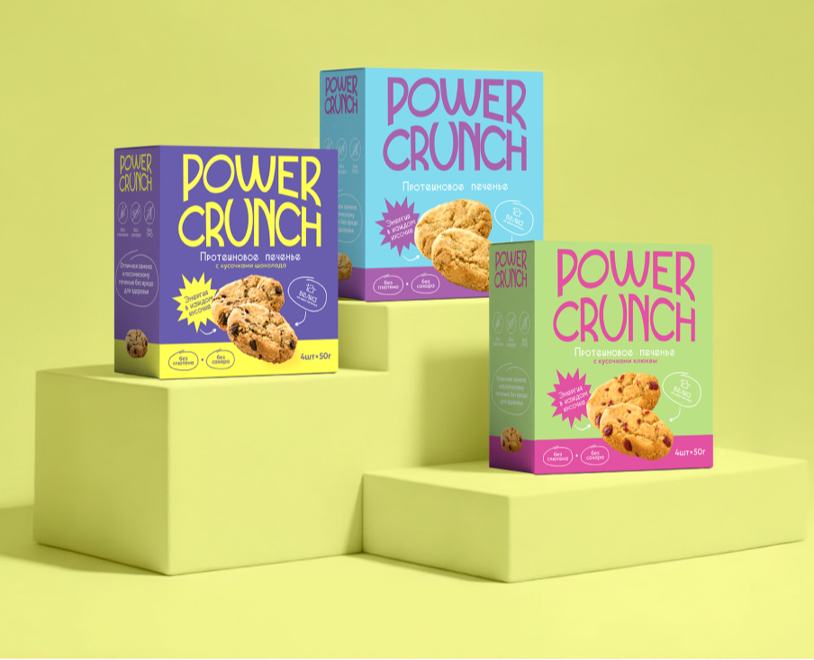 Дизайн упаковки для протеинового печенья — Брендинг на Dprofile