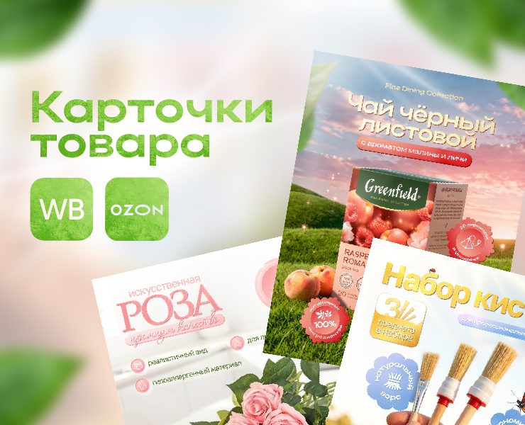 Дизайн карточек товара на Dprofile