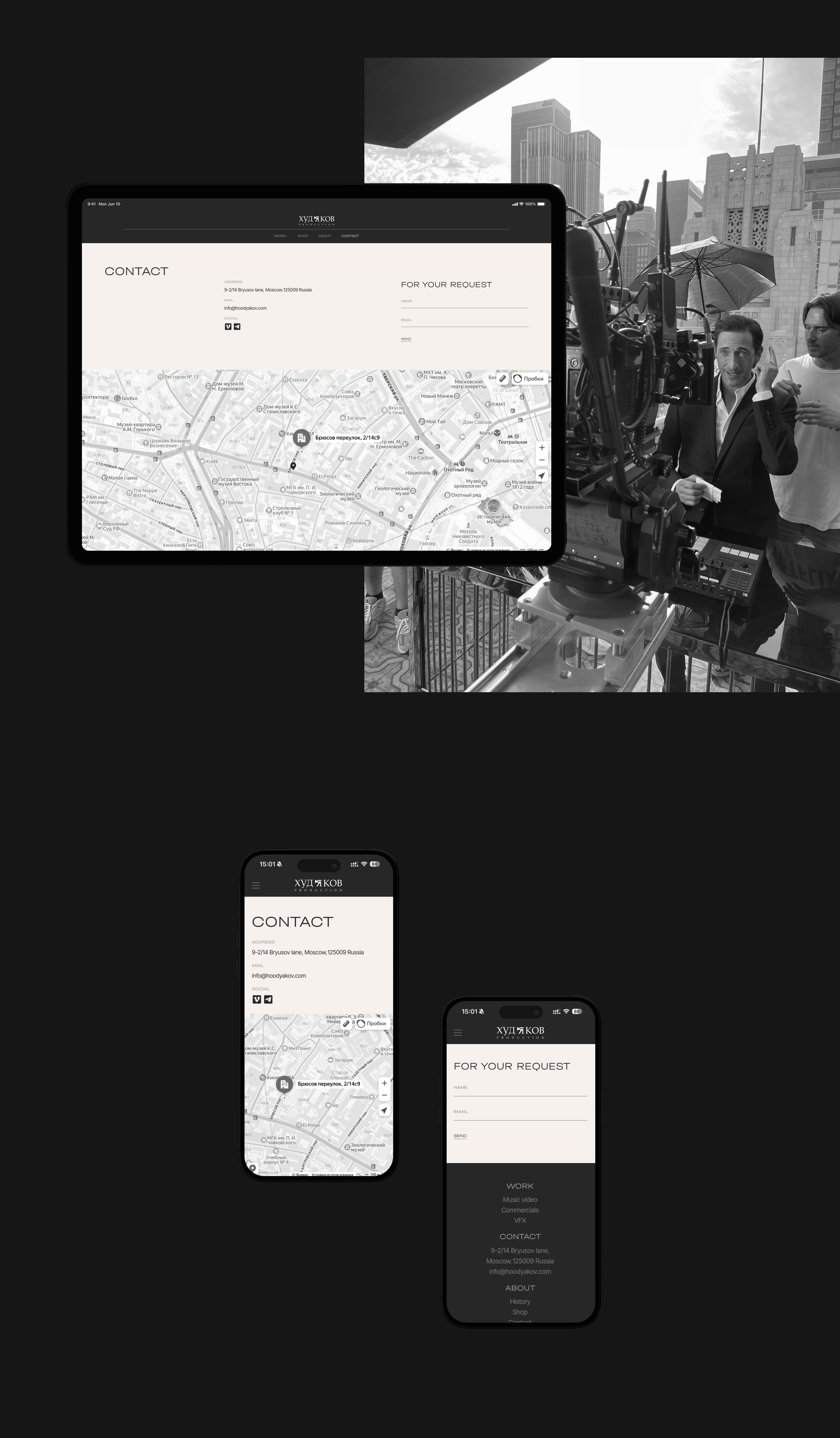 Video Production – Hoodyakov Production — Изображение №10 — Интерфейсы на Dprofile