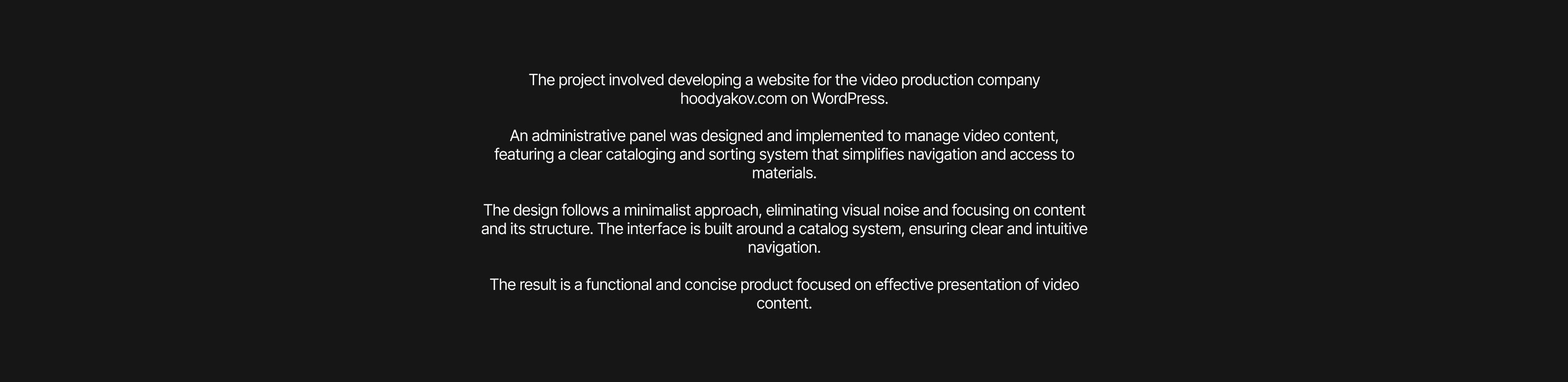 Video Production – Hoodyakov Production — Изображение №6 — Интерфейсы на Dprofile