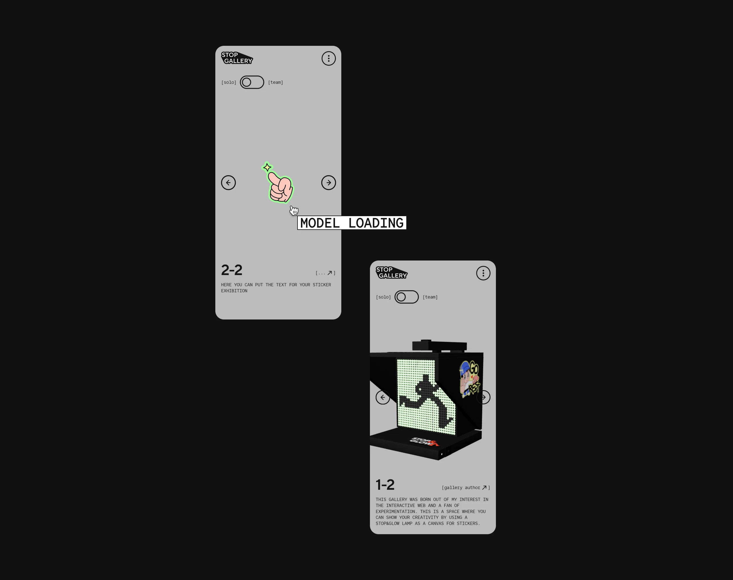 Stop&Glow — Лампа Светотерапии & WebGL Галерея — Изображение №8 — Интерфейсы, 3D на Dprofile