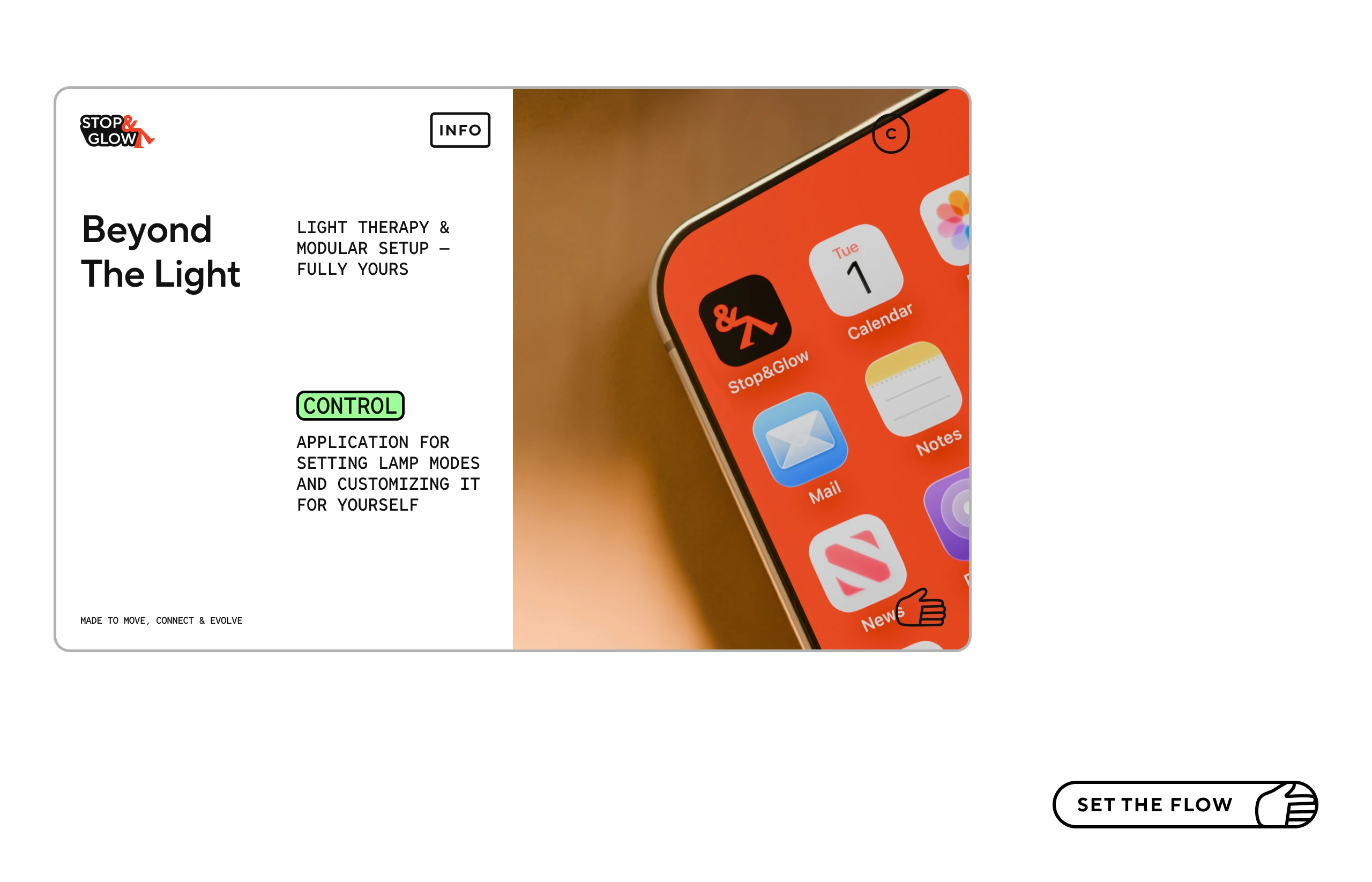 Stop&Glow — Лампа Светотерапии & WebGL Галерея — Изображение №5 — Интерфейсы, 3D на Dprofile
