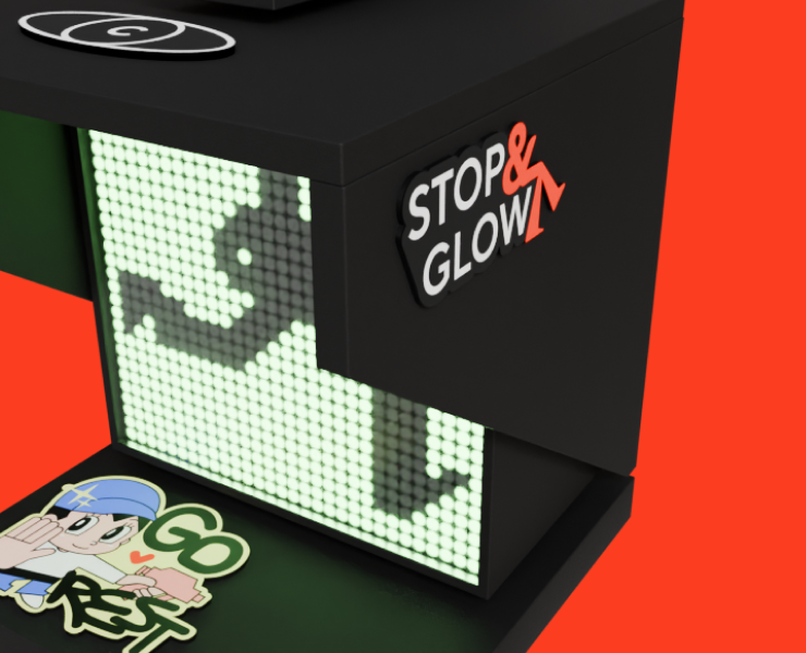 Stop&Glow — Лампа Светотерапии & WebGL Галерея — Интерфейсы, 3D на Dprofile