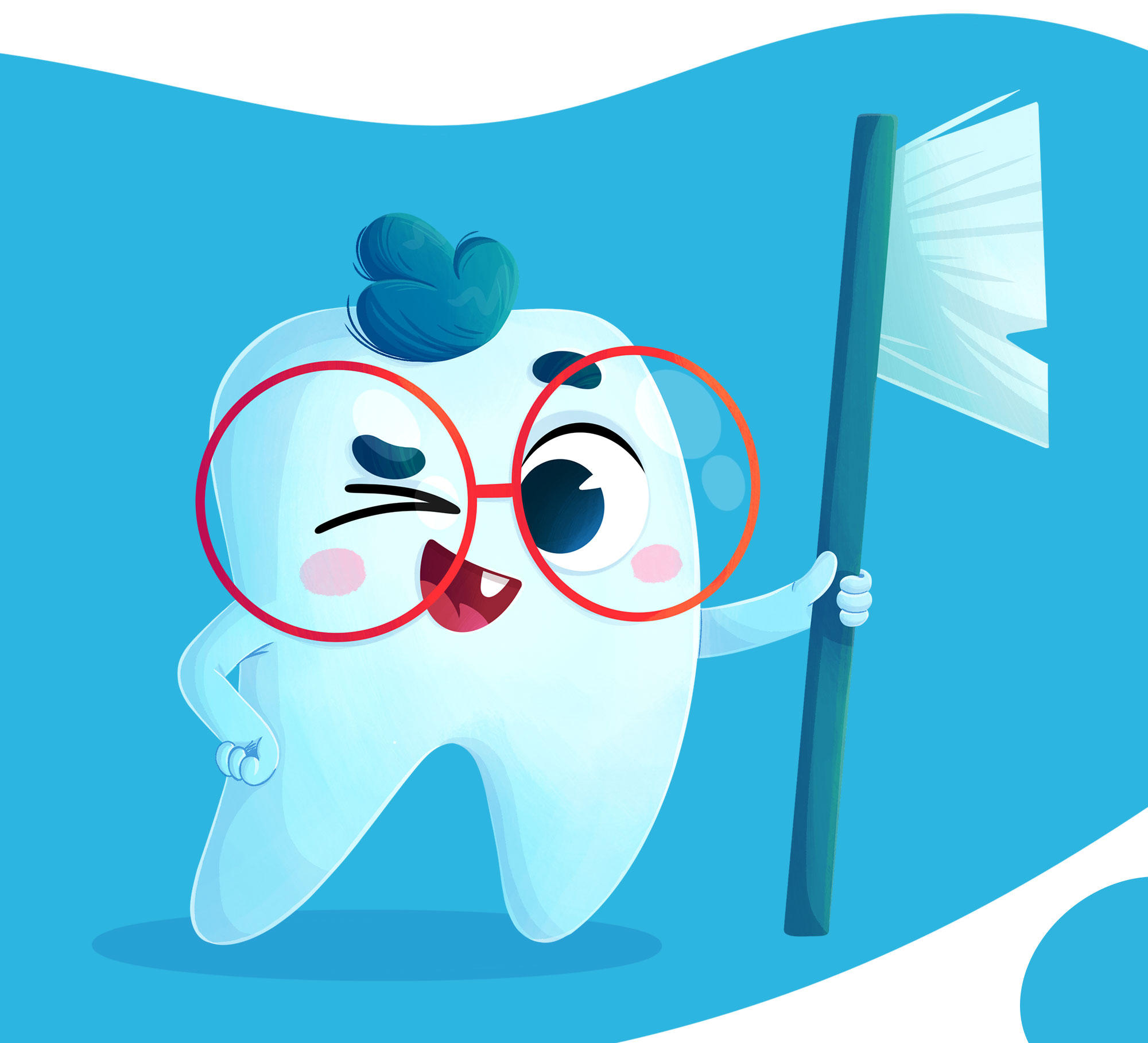 Бренд-персонаж для детской стоматологии — Изображение №4 — Иллюстрация на Dprofile
