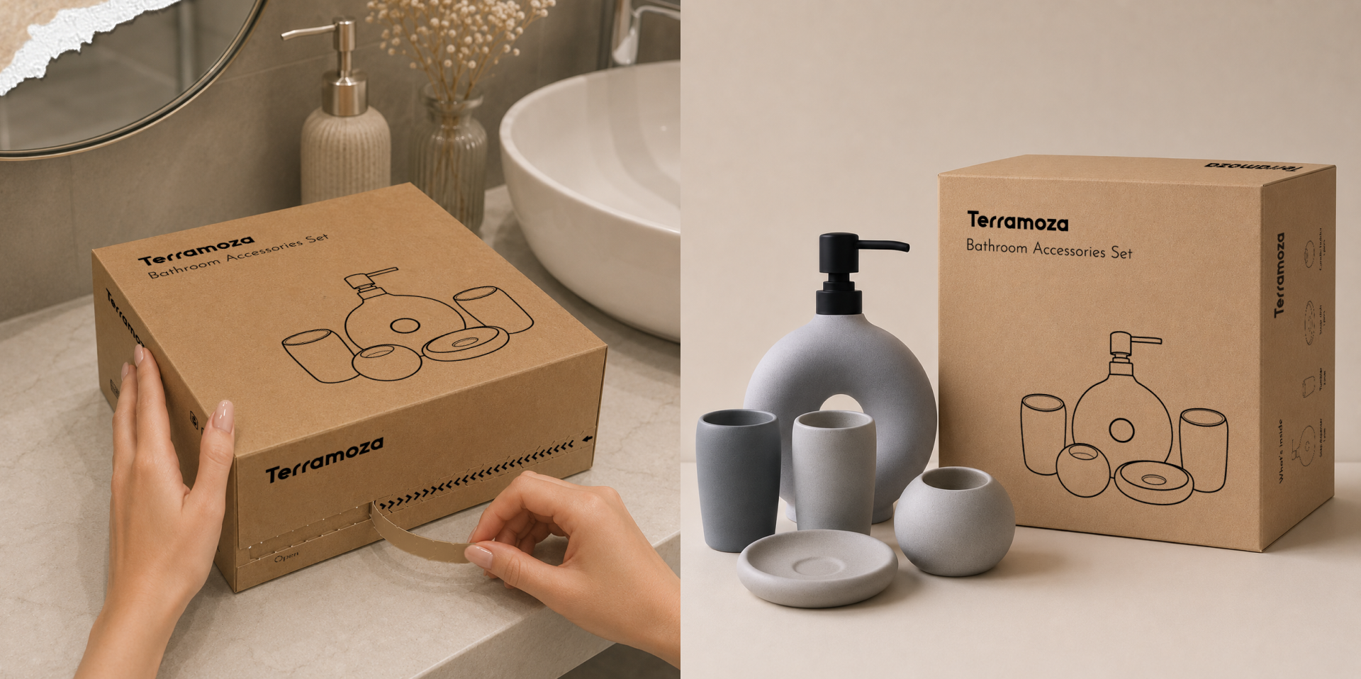 Bathroom Accessories Box design. Дизайн коробки — Изображение №4 — Брендинг, Графика на Dprofile