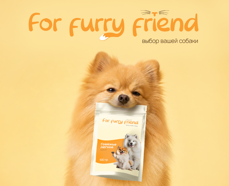 Айдентика для бренда лакомств для собак For Furry Friend — Брендинг на Dprofile