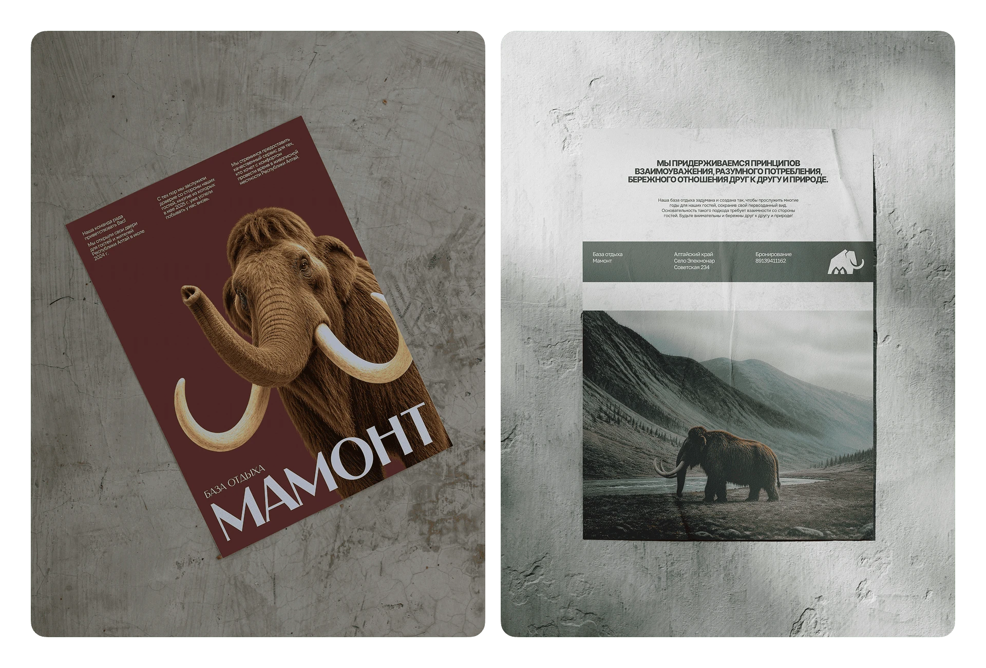 База отдыха «Мамонт» | Фирменный стиль — Изображение №20 — Брендинг на Dprofile