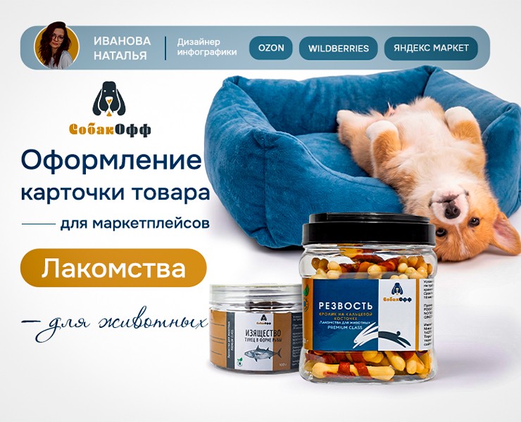 Инфографика , товары для животных на Dprofile