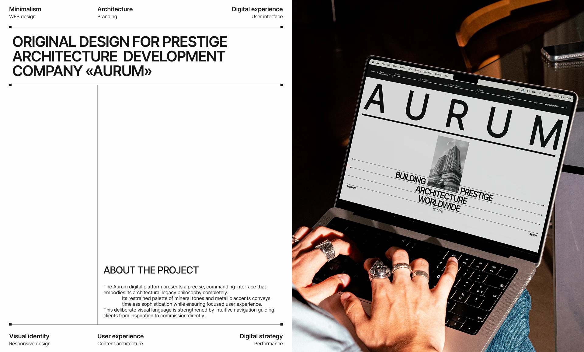 AURUM Architectural Bureau | Corporate website — Изображение №2 — Интерфейсы на Dprofile