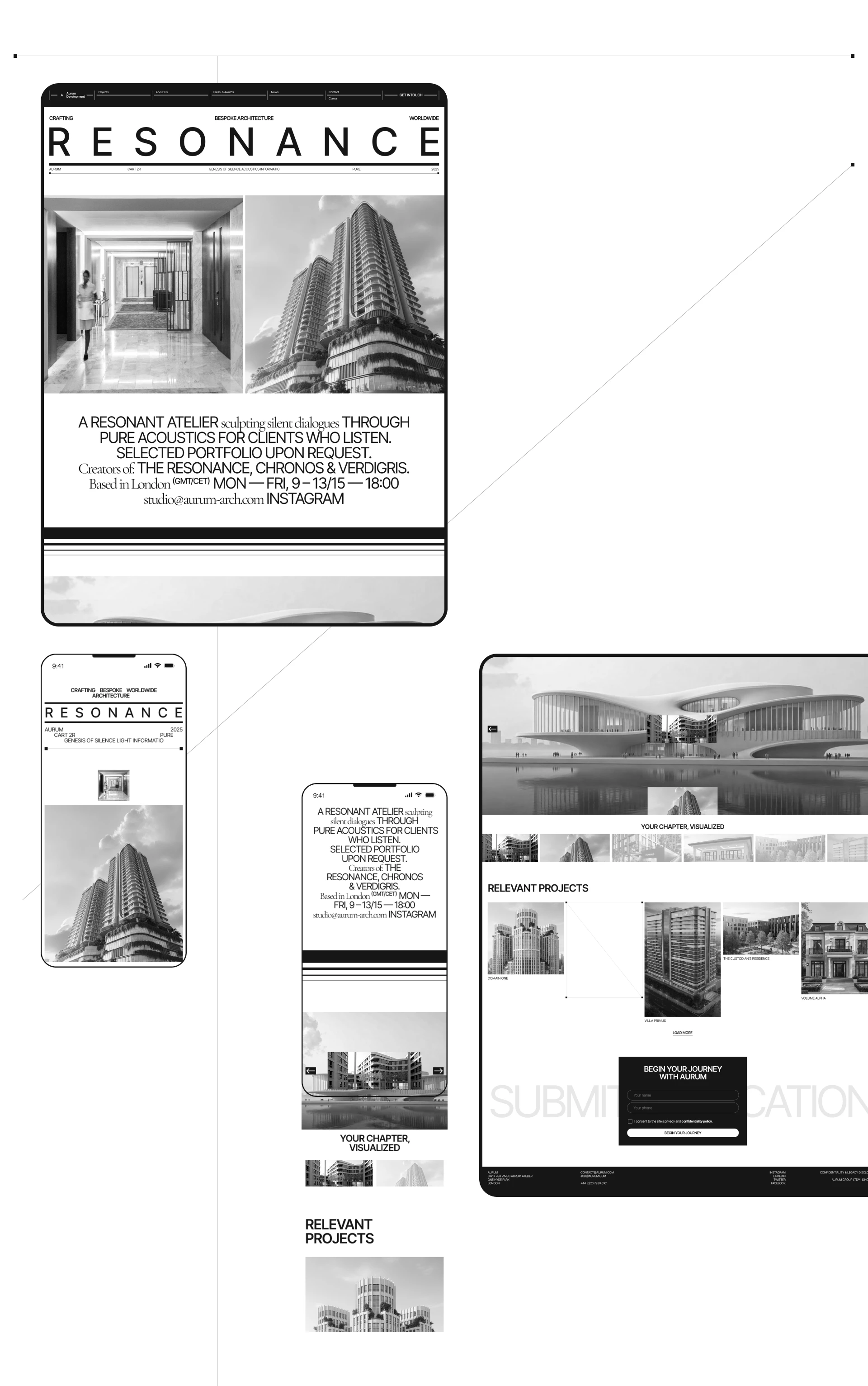 AURUM Architectural Bureau | Corporate website — Изображение №9 — Интерфейсы на Dprofile