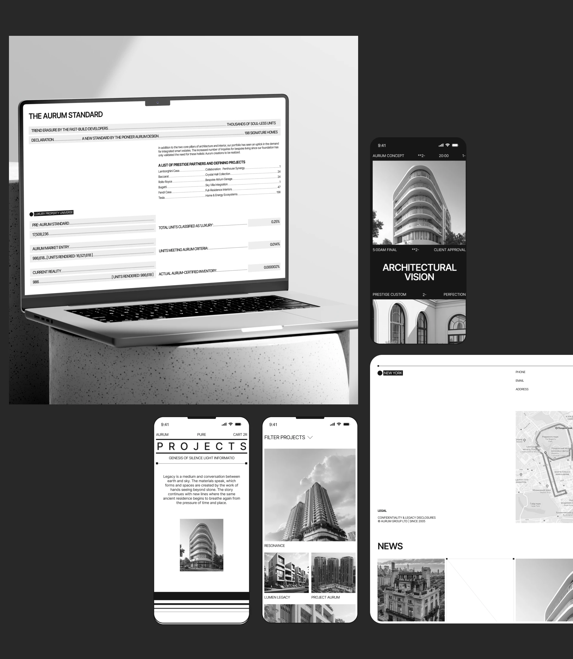 AURUM Architectural Bureau | Corporate website — Изображение №8 — Интерфейсы на Dprofile