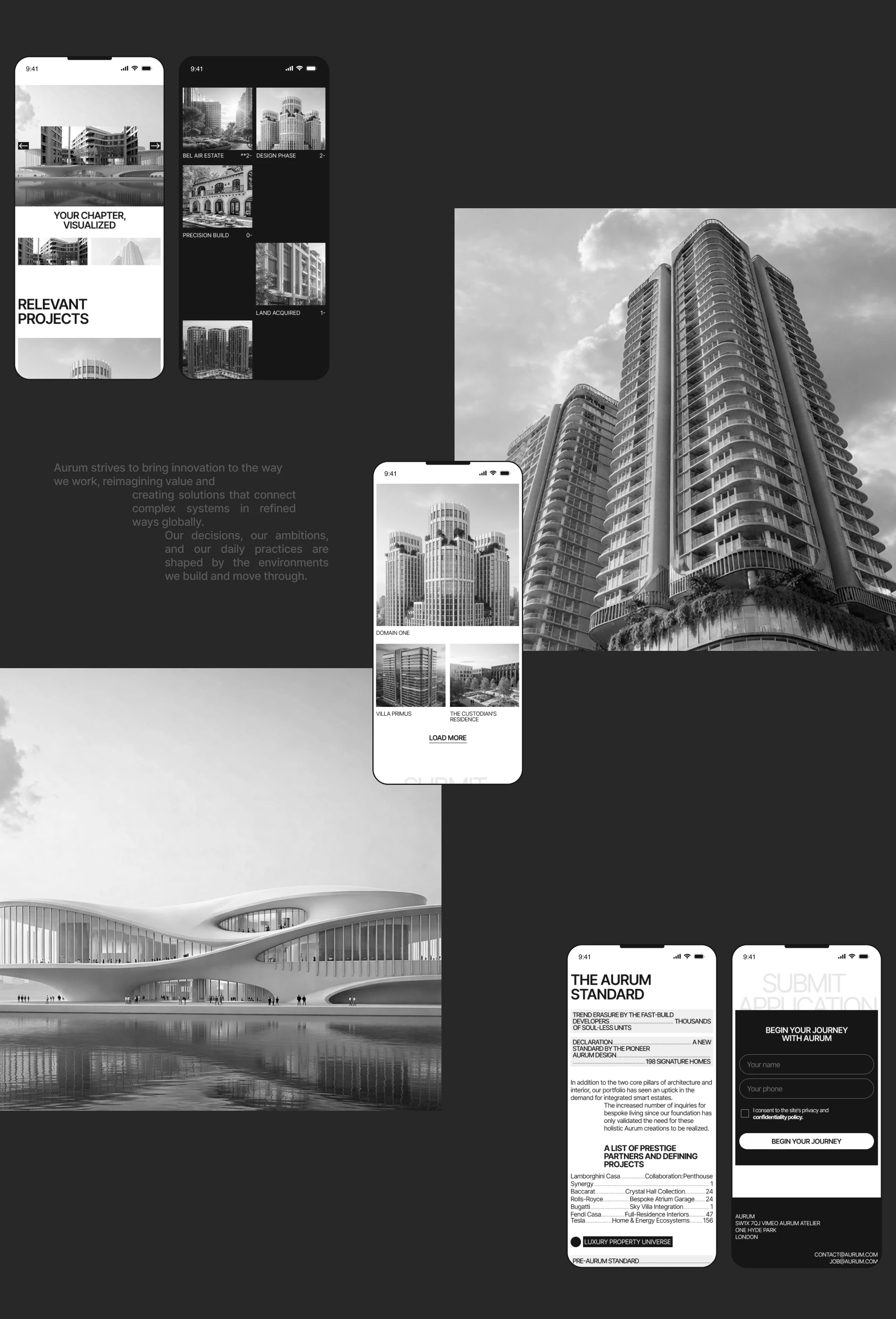 AURUM Architectural Bureau | Corporate website — Изображение №12 — Интерфейсы на Dprofile