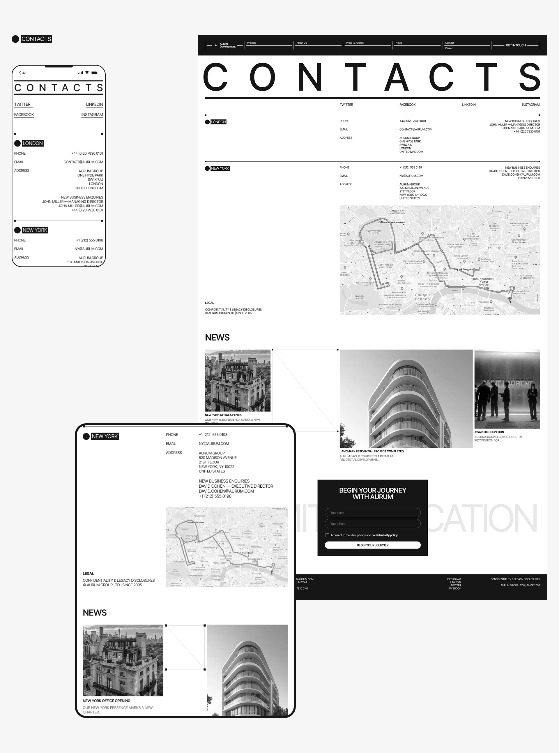 AURUM Architectural Bureau | Corporate website — Изображение №14 — Интерфейсы на Dprofile