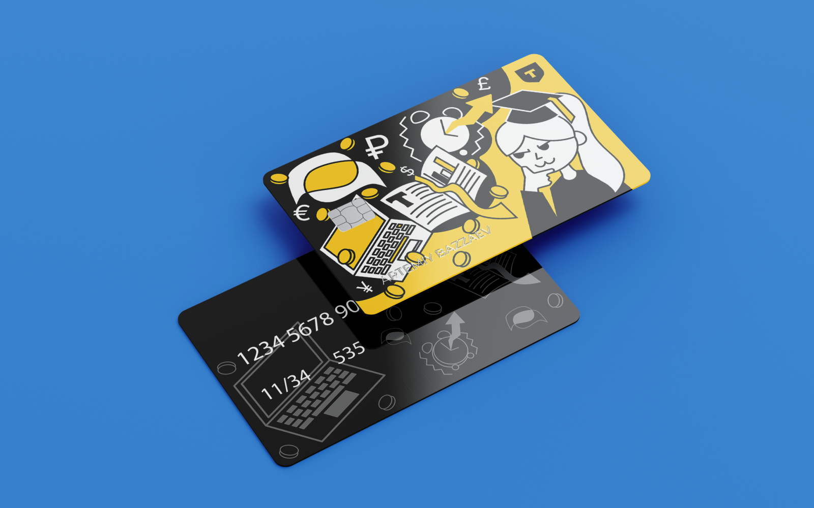 Дизайн студенческой карты Т-банка — Изображение №4 — Брендинг, Графика на Dprofile