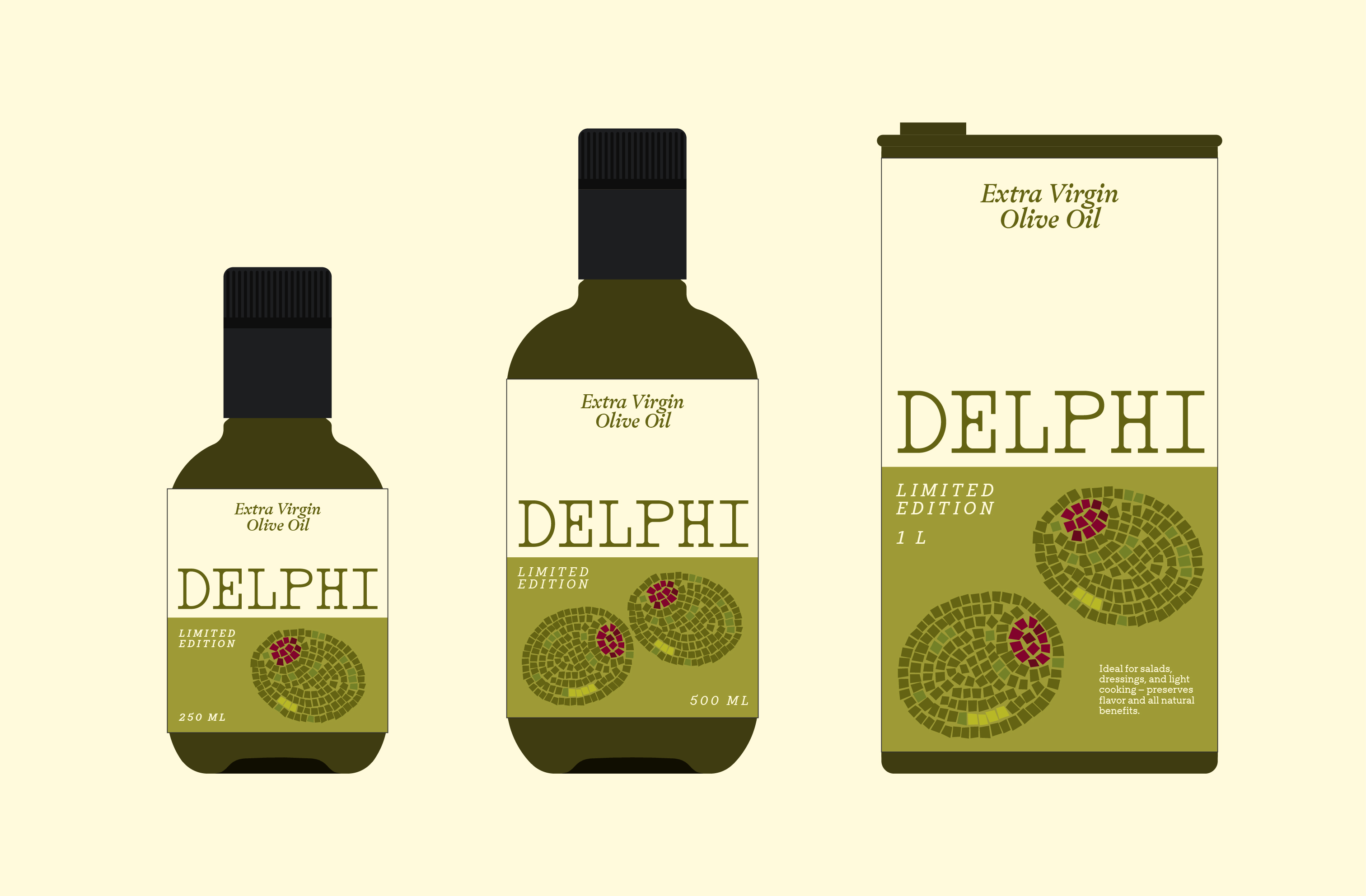 Упаковка оливкового масла "Delphi" — Изображение №5 — Брендинг, Графика на Dprofile