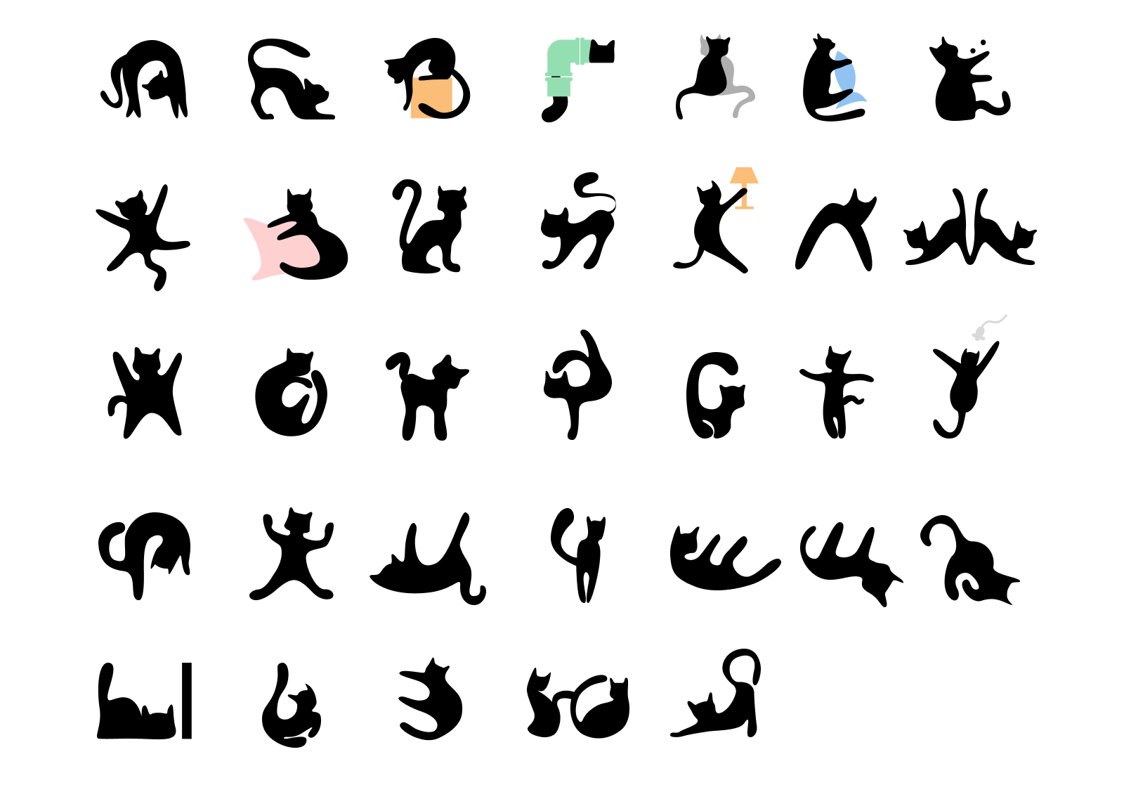 "Котовский" алфавит. Буквальный челлендж — Изображение №4 — Иллюстрация, Графика на Dprofile