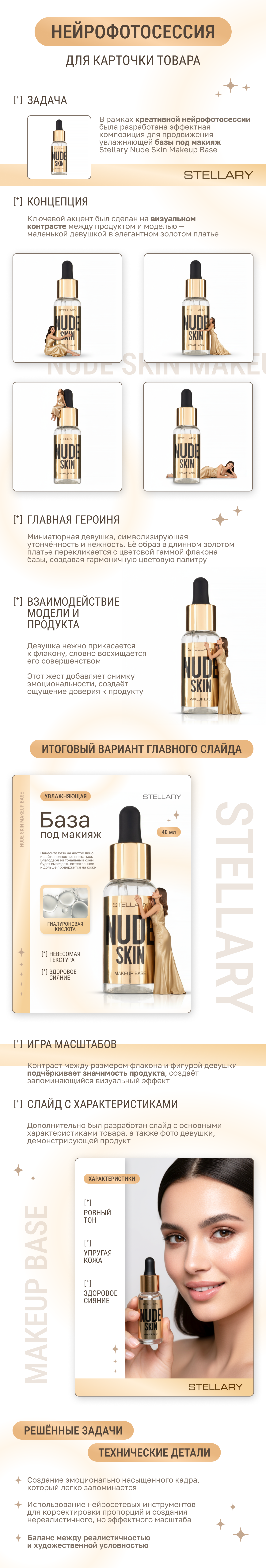 Нейрофотосессия для карточки товара База под макияж — Изображение №1 — Графика, Маркетинг на Dprofile