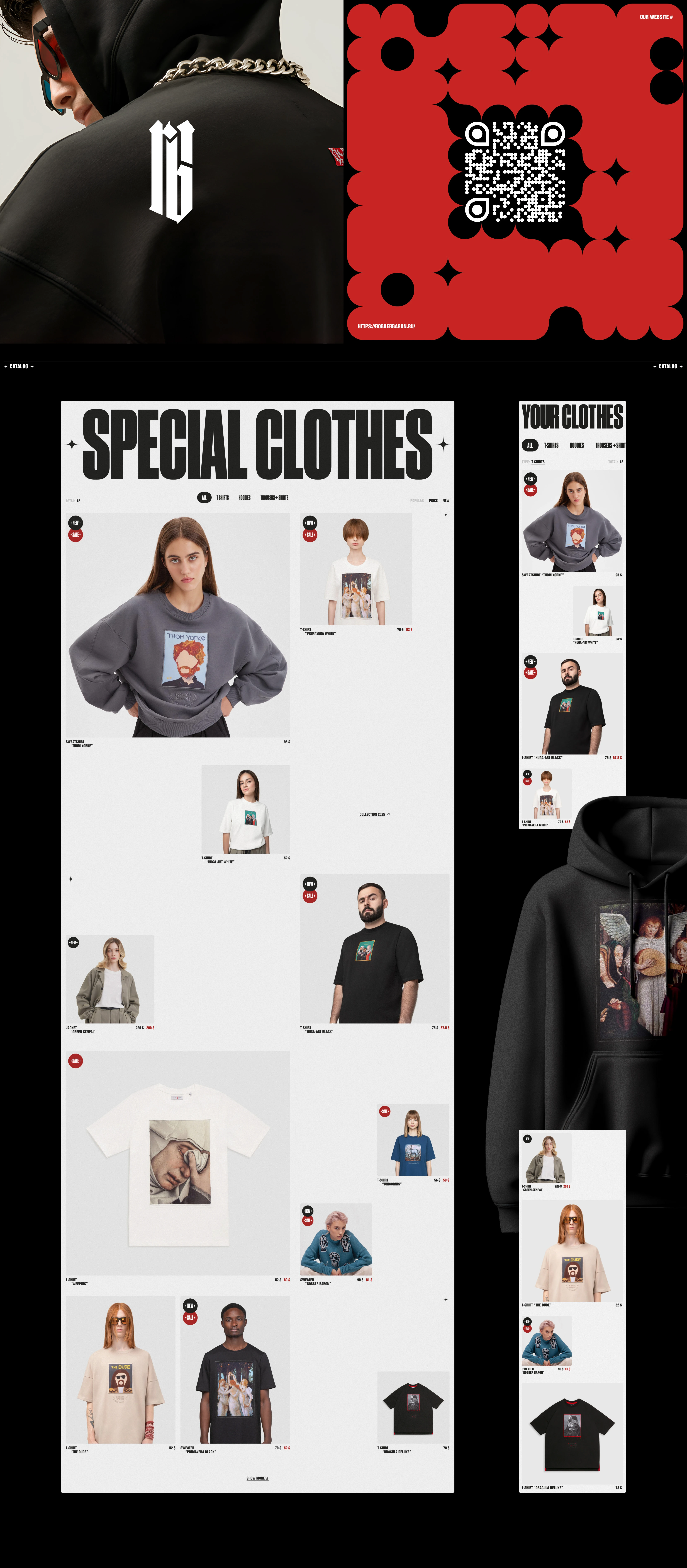 Robber Baron | Online clothing store — Изображение №3 — Интерфейсы, Брендинг на Dprofile