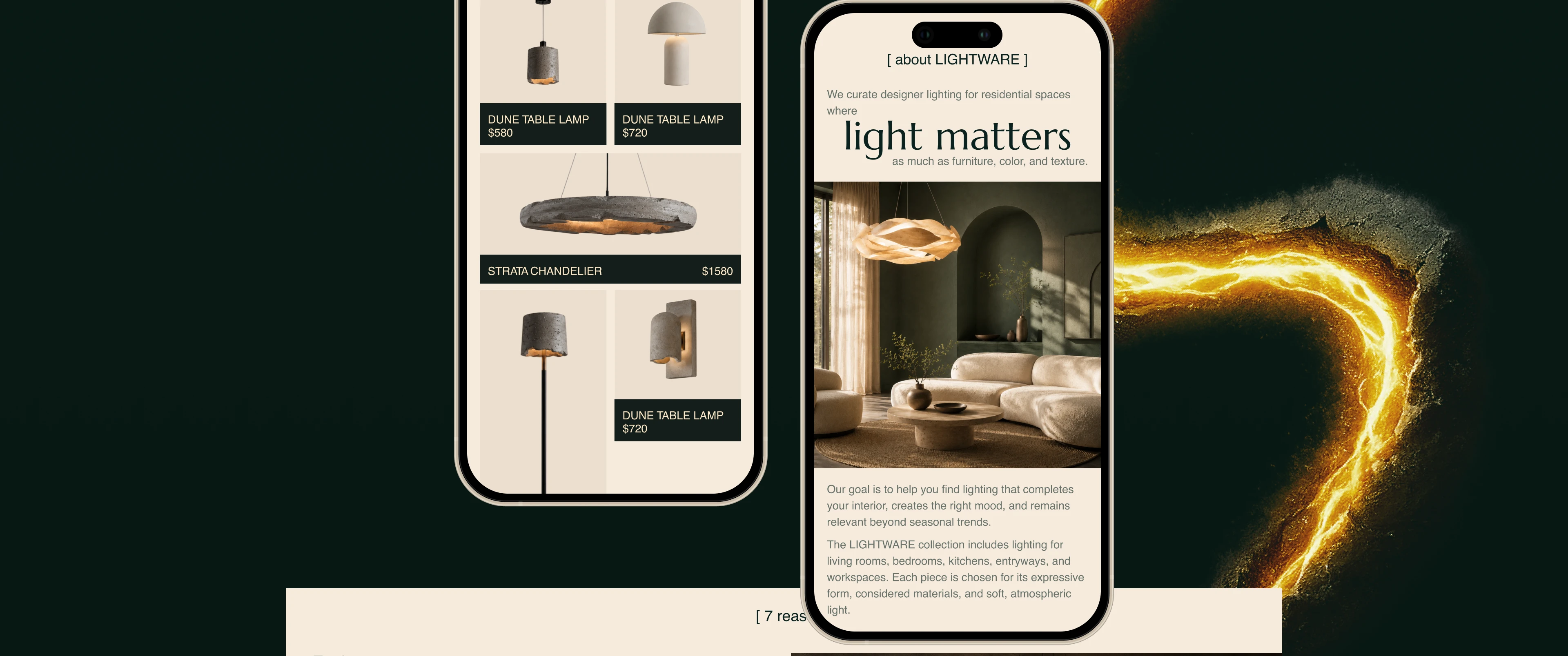 LIGHTWARE — UX/UI Design for a Premium Lighting Website — Изображение №5 — Интерфейсы на Dprofile