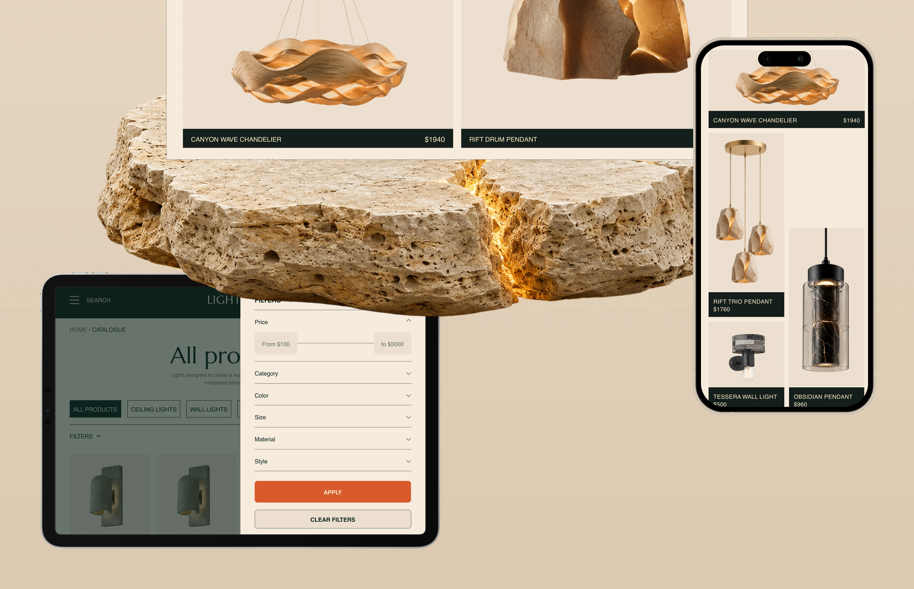 LIGHTWARE — UX/UI Design for a Premium Lighting Website — Изображение №12 — Интерфейсы на Dprofile