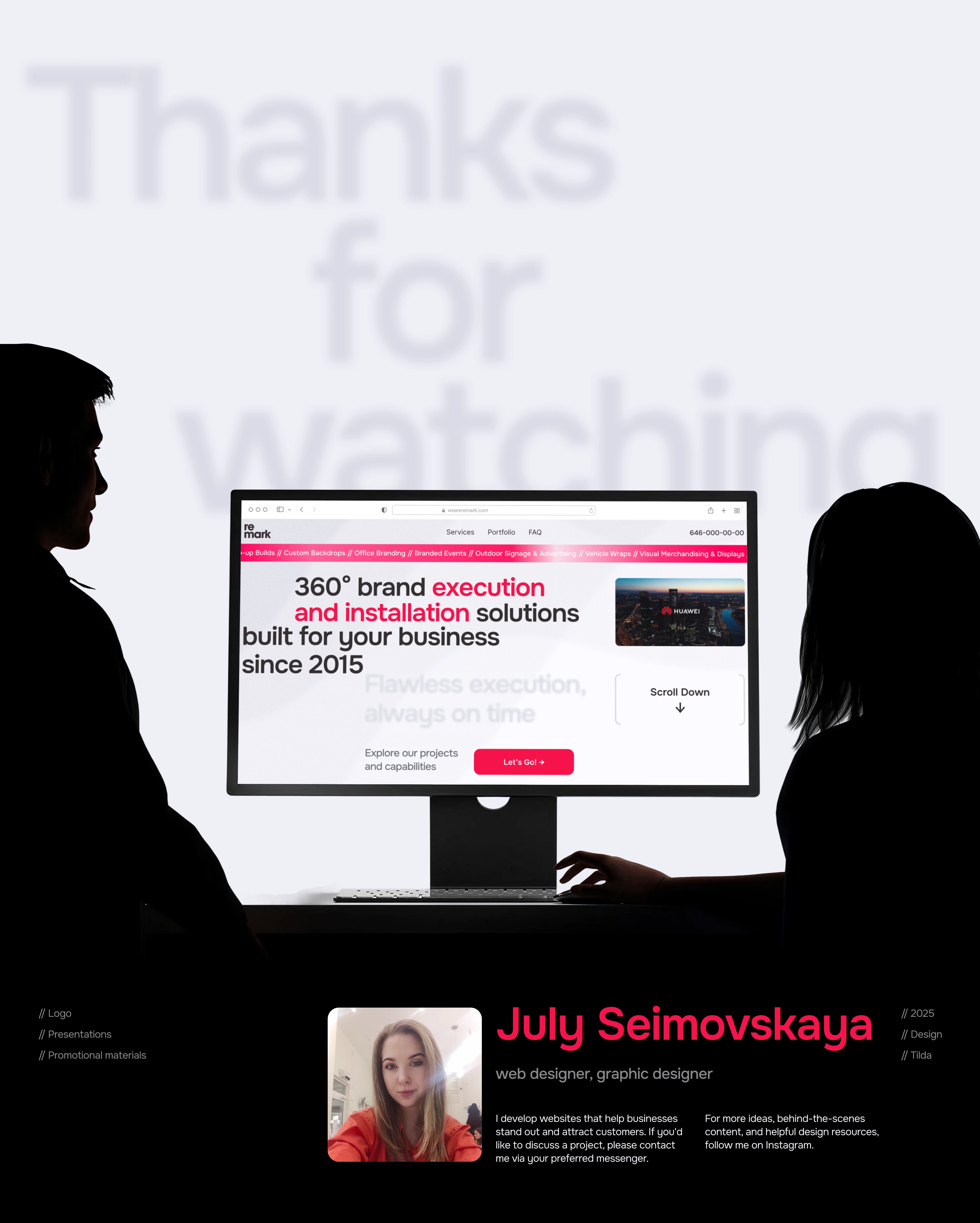 Креативная студия | Рекламное агентство | Remark — Изображение №15 — Интерфейсы, Графика на Dprofile