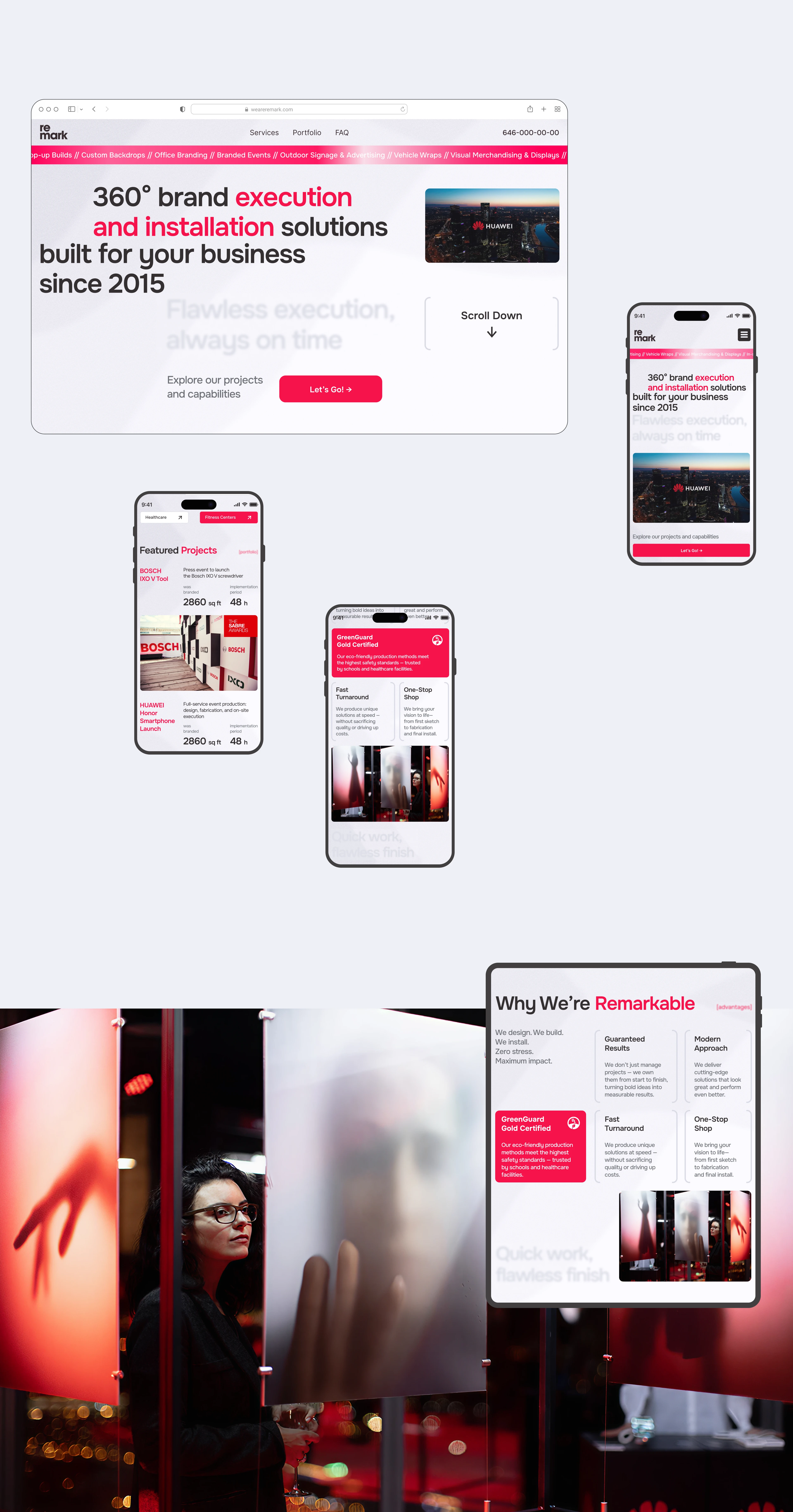 Креативная студия | Рекламное агентство | Remark — Изображение №9 — Интерфейсы, Графика на Dprofile