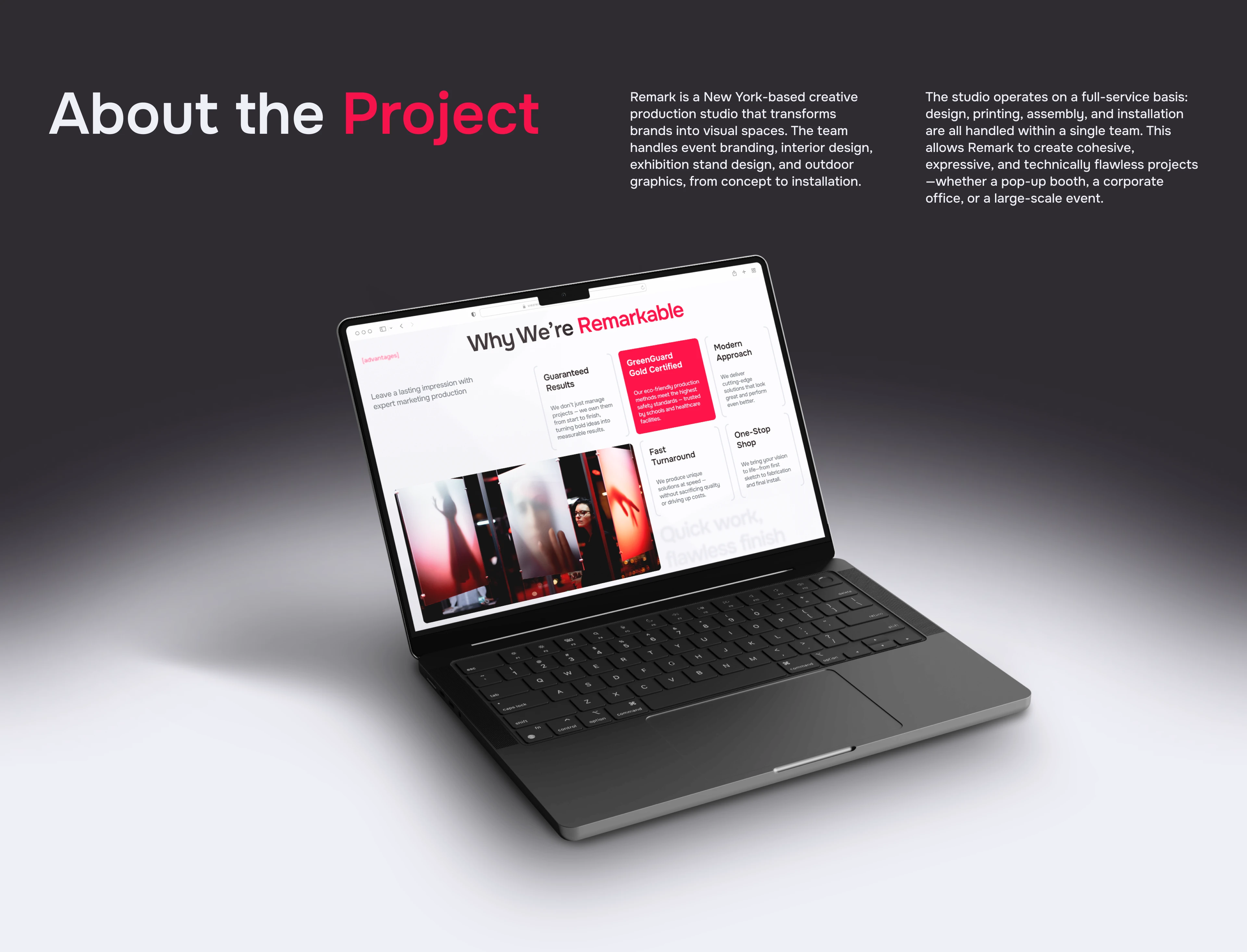 Креативная студия | Рекламное агентство | Remark — Изображение №2 — Интерфейсы, Графика на Dprofile