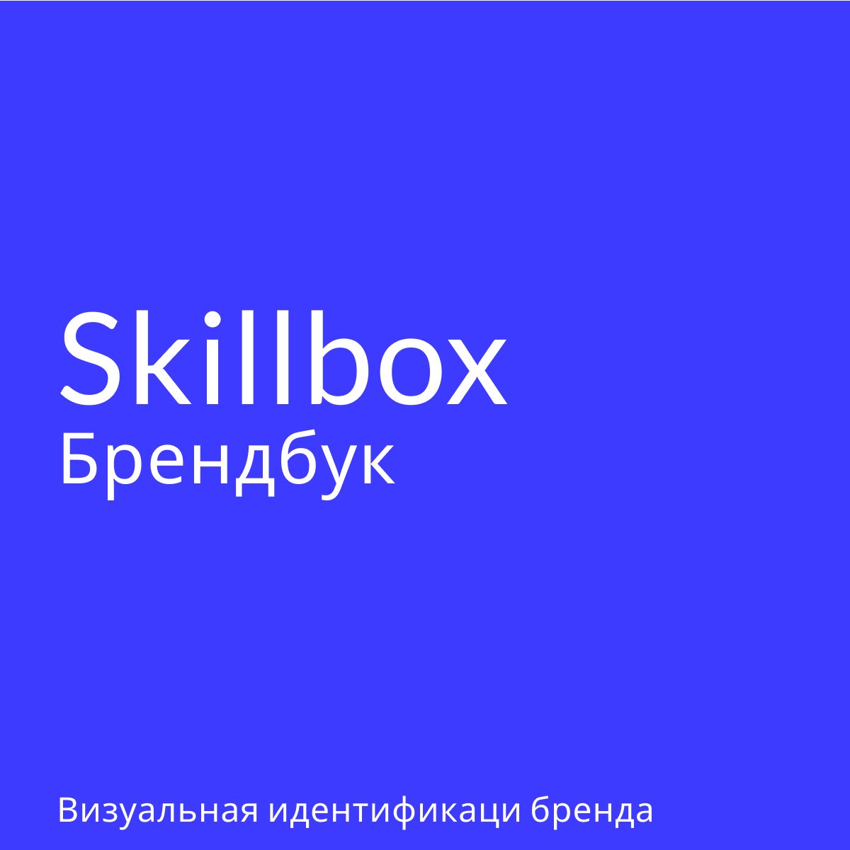 Брендбук «Skillbox» — Изображение №1 — Брендинг, Графика на Dprofile