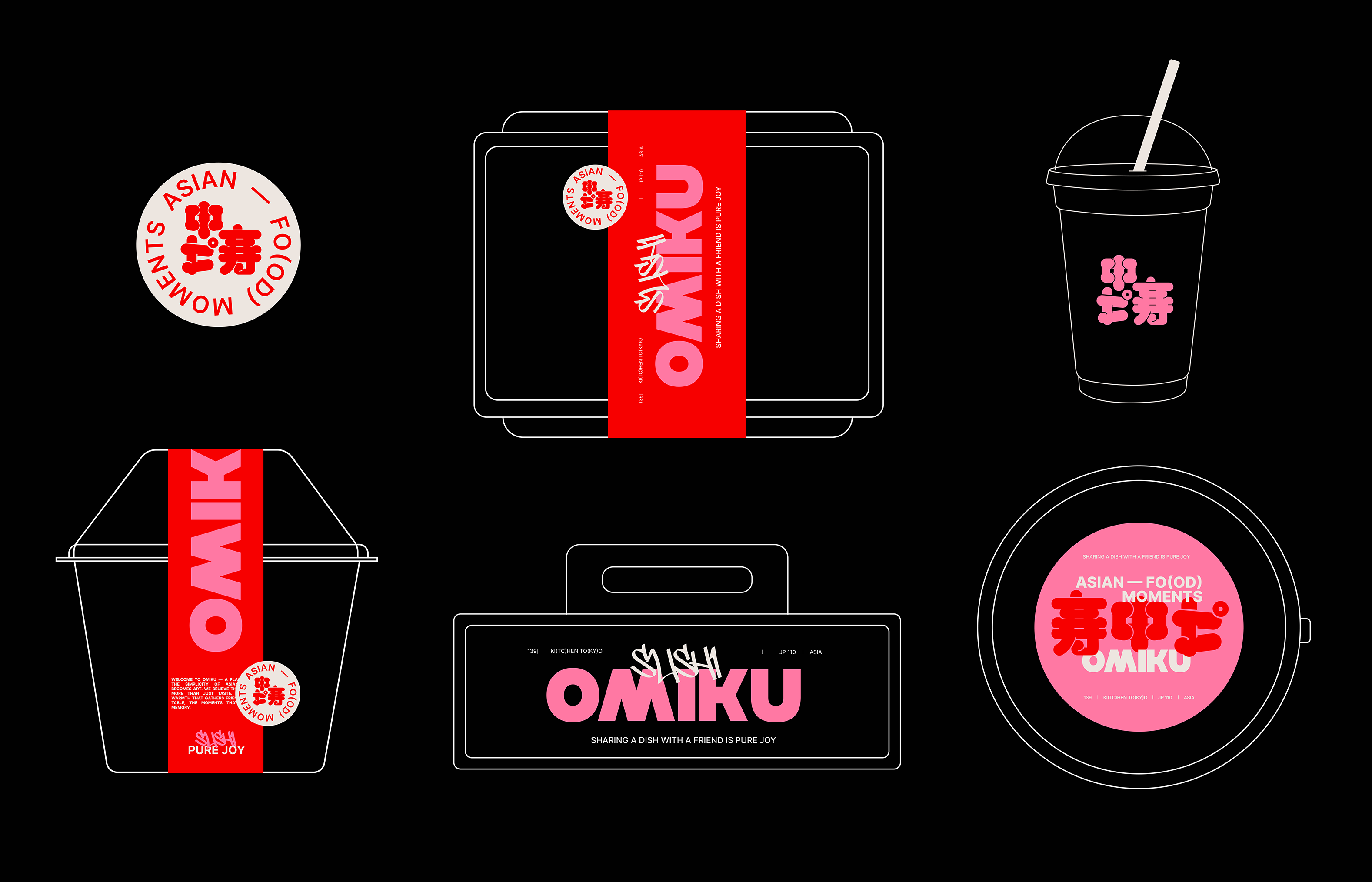 Brand Platform & Identity for Omiku (delivery sushi) — Изображение №4 — Брендинг, Графика на Dprofile