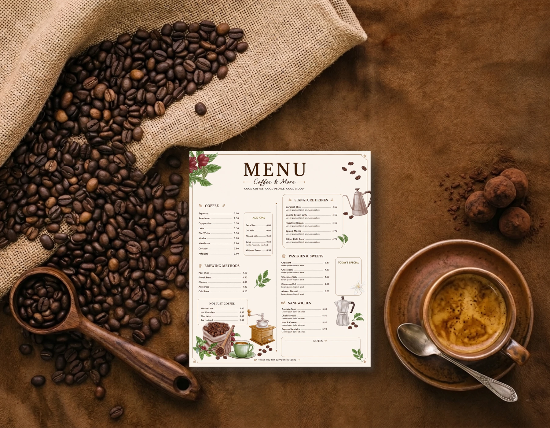 «Coffee Time» / Коллекция акварельных иллюстраций для кофей… — Изображение №9 — Брендинг, Иллюстрация на Dprofile