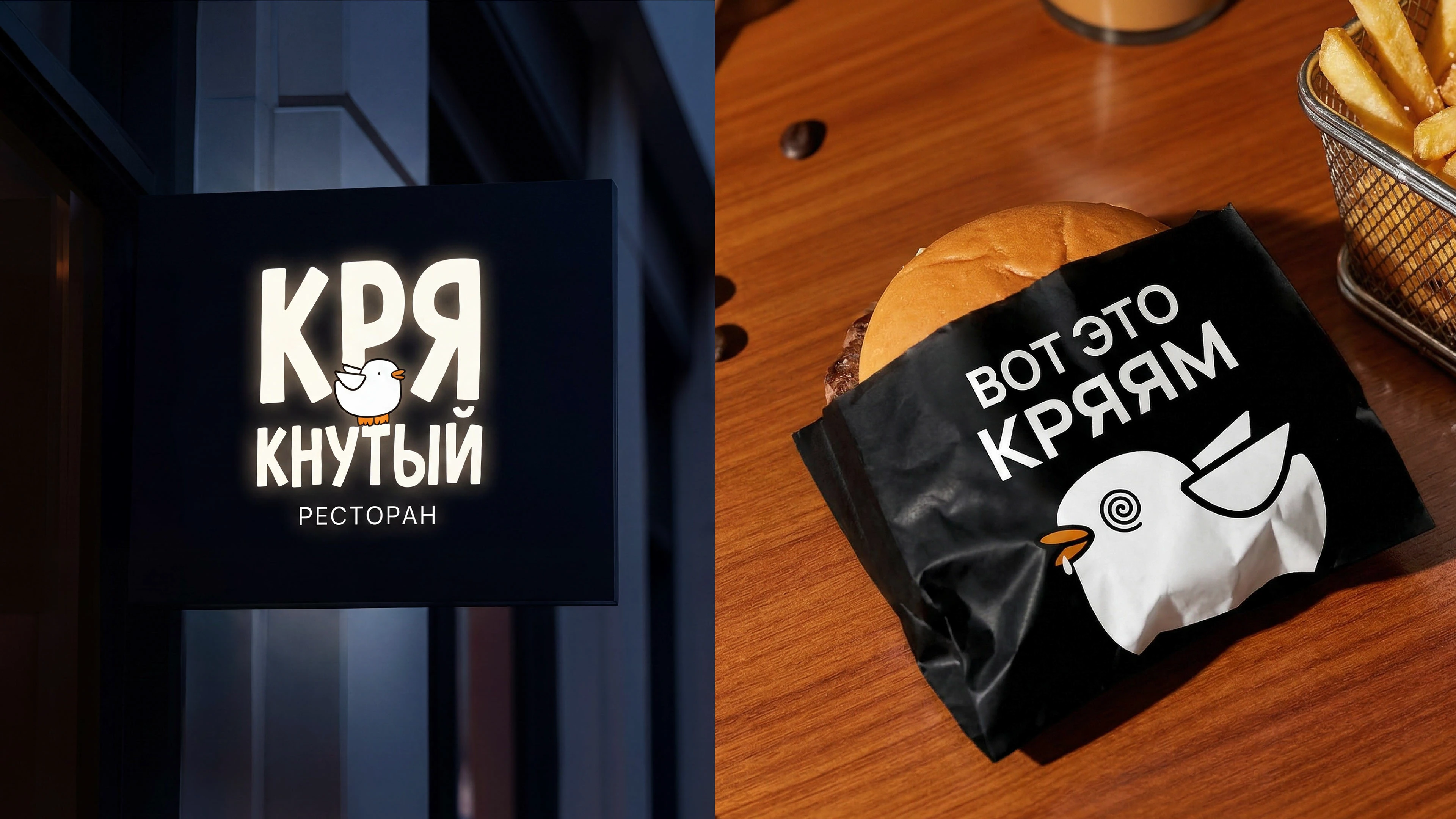 КРЯКНУТЫЙ | ФИРМЕННЫЙ СТИЛЬ РЕСТОРАН — Изображение №4 — Брендинг на Dprofile
