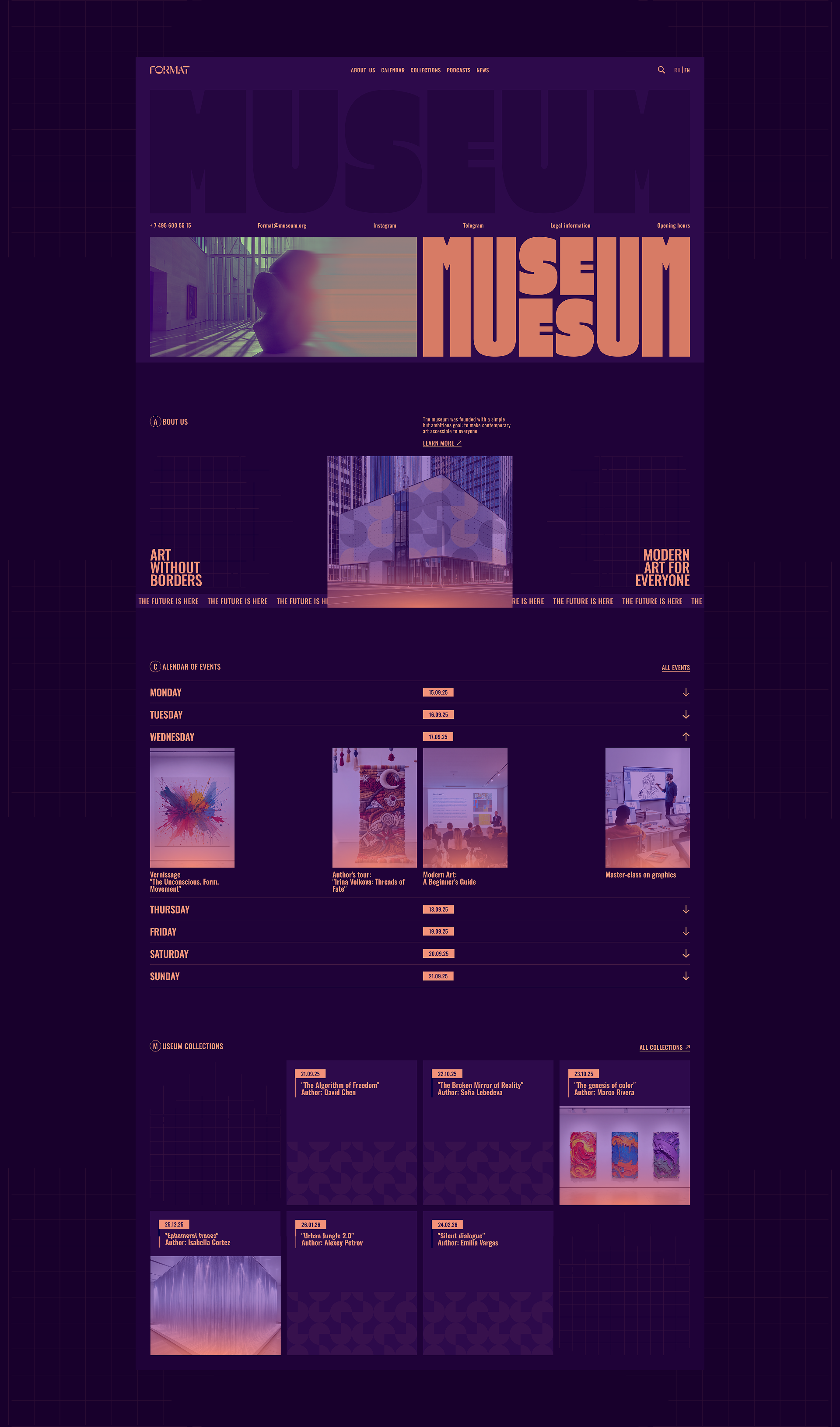 Format - Museum of Modern Art — Изображение №3 — Интерфейсы, Брендинг на Dprofile