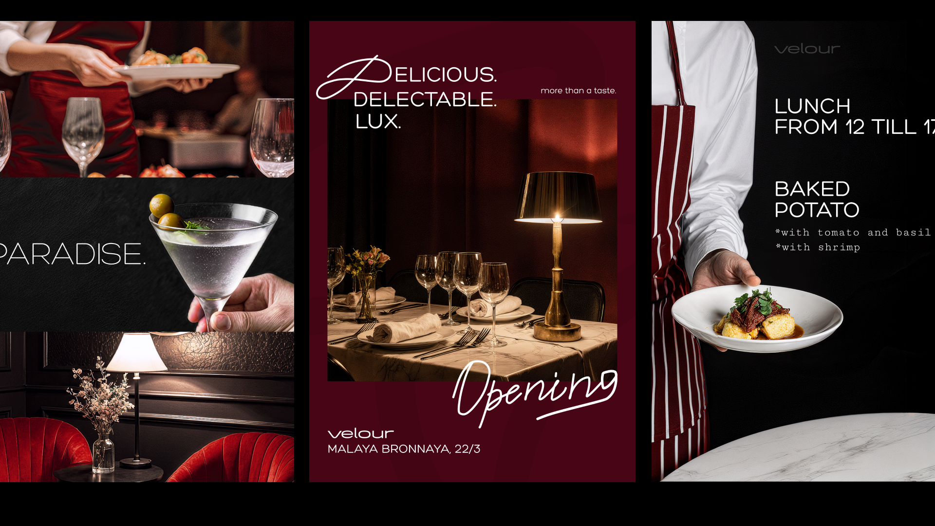 velour ресторан — Изображение №8 — Брендинг на Dprofile