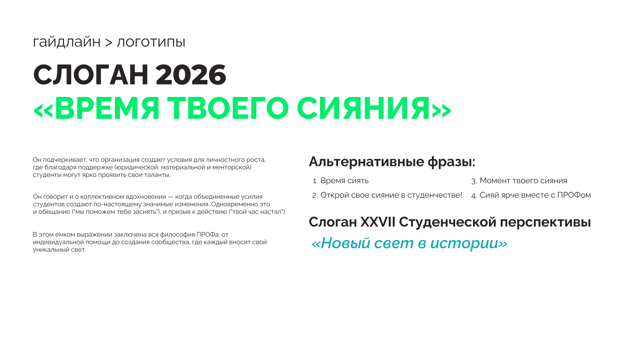 Гайдлайн Профсоюзной организации обучающихся СПбПУ — Изображение №5 — Брендинг на Dprofile