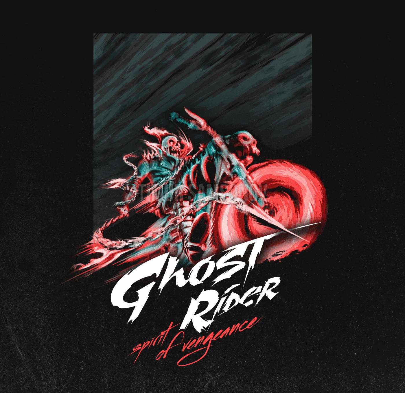Иллюстрация-принт «Ghost Rider» — Изображение №1 — Брендинг, Иллюстрация на Dprofile