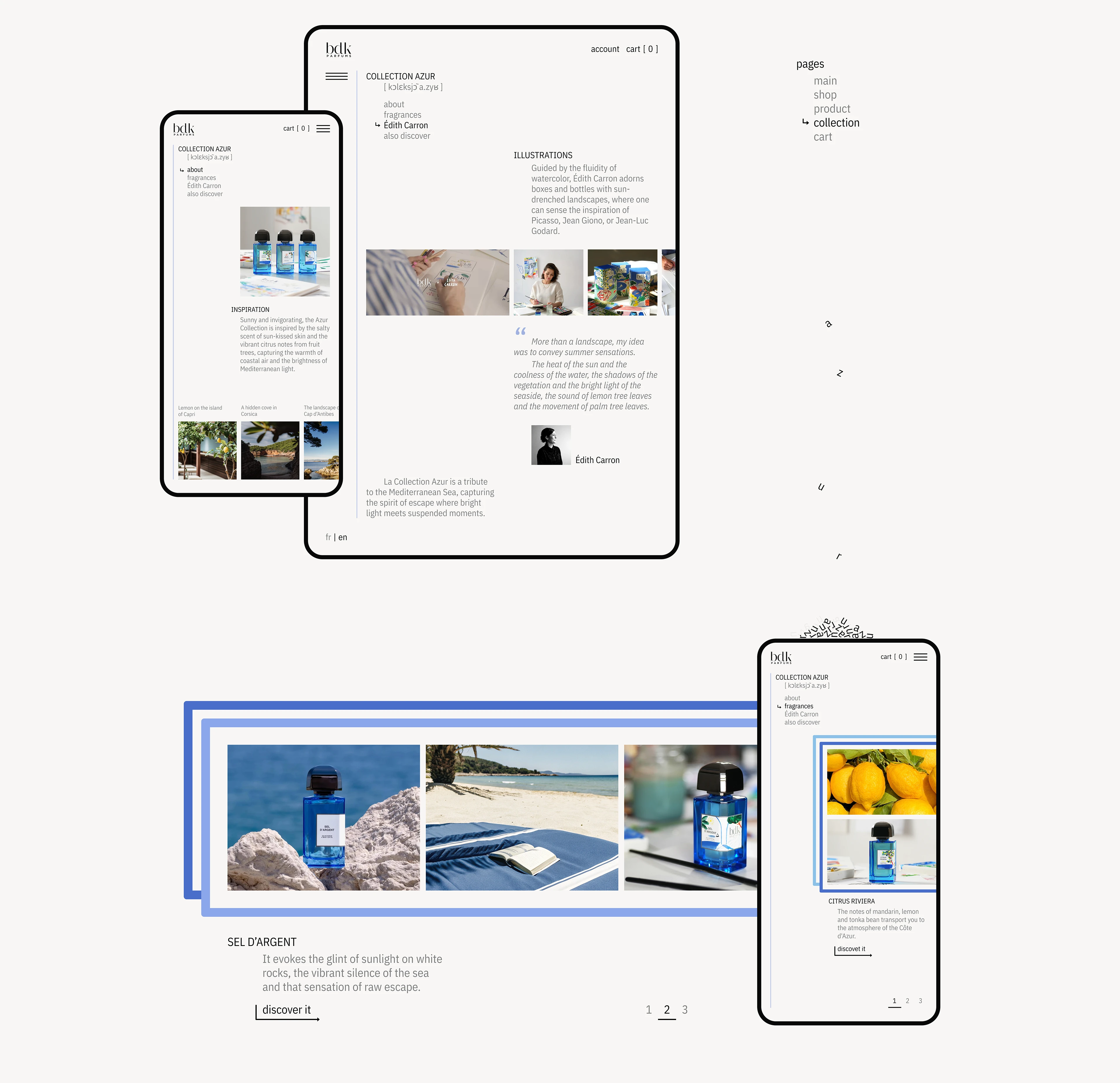 BDK Parfums | E-commerce Redesign concept — Изображение №7 — Интерфейсы, Анимация на Dprofile