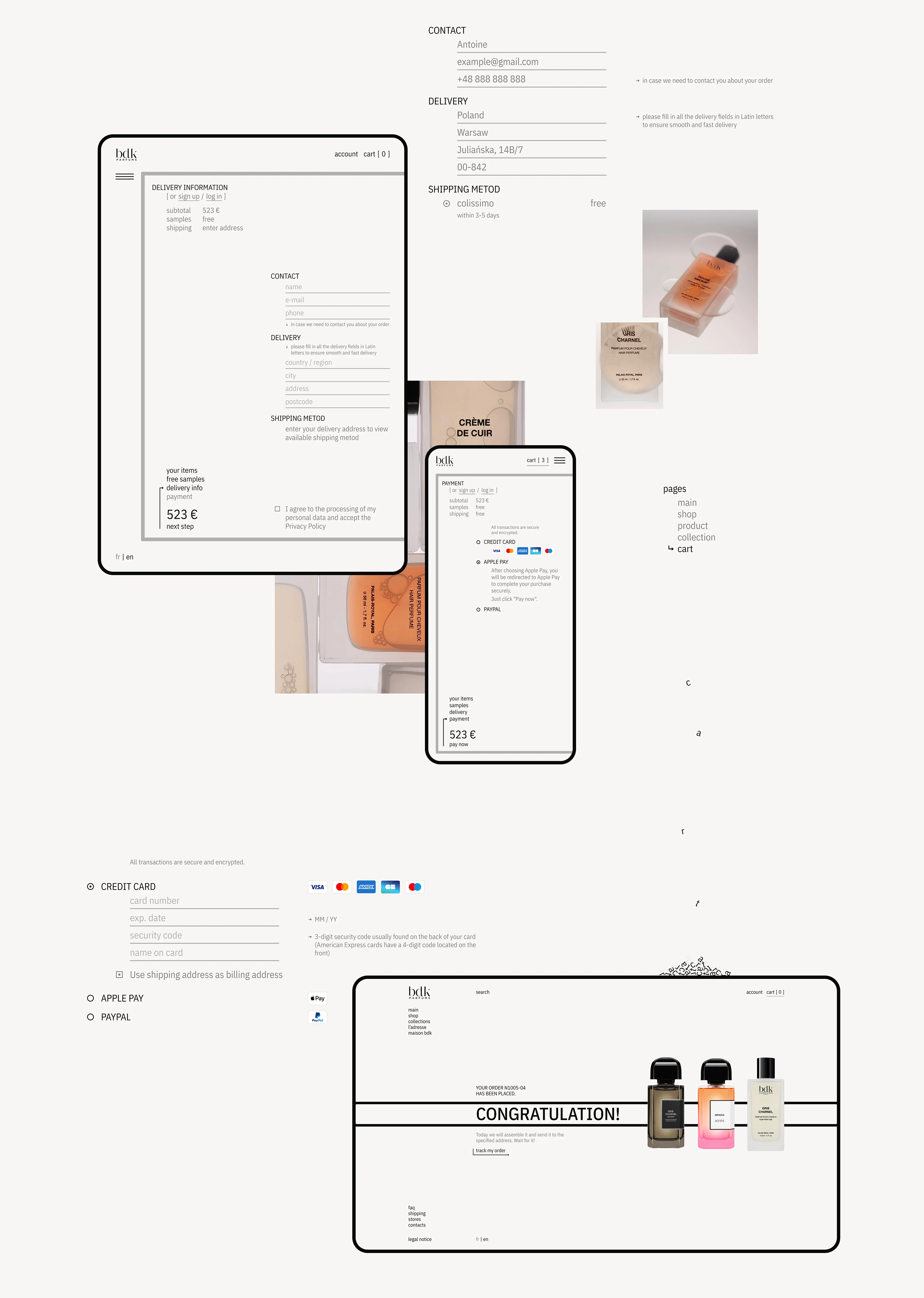 BDK Parfums | E-commerce Redesign concept — Изображение №10 — Интерфейсы, Анимация на Dprofile