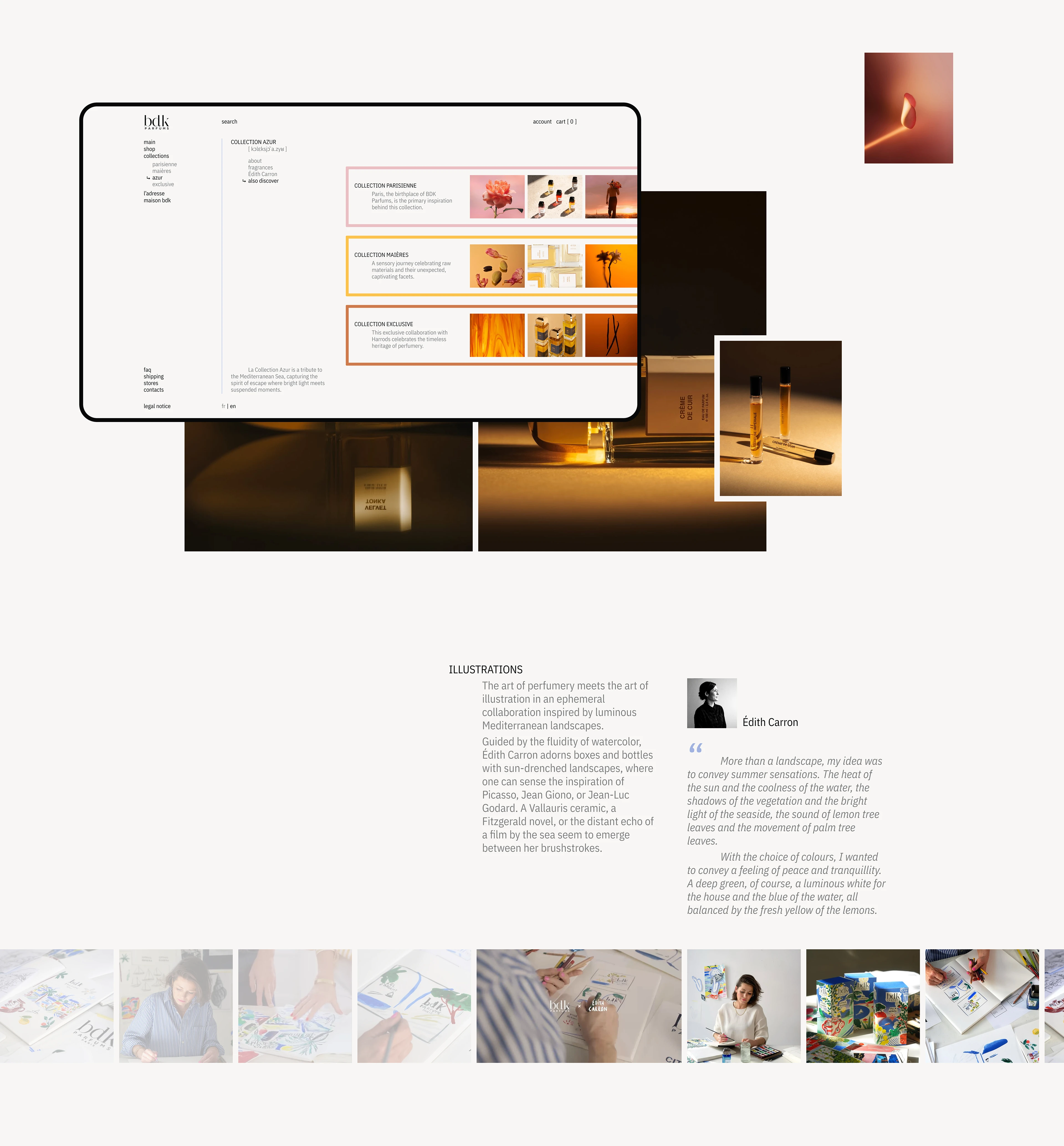 BDK Parfums | E-commerce Redesign concept — Изображение №8 — Интерфейсы, Анимация на Dprofile