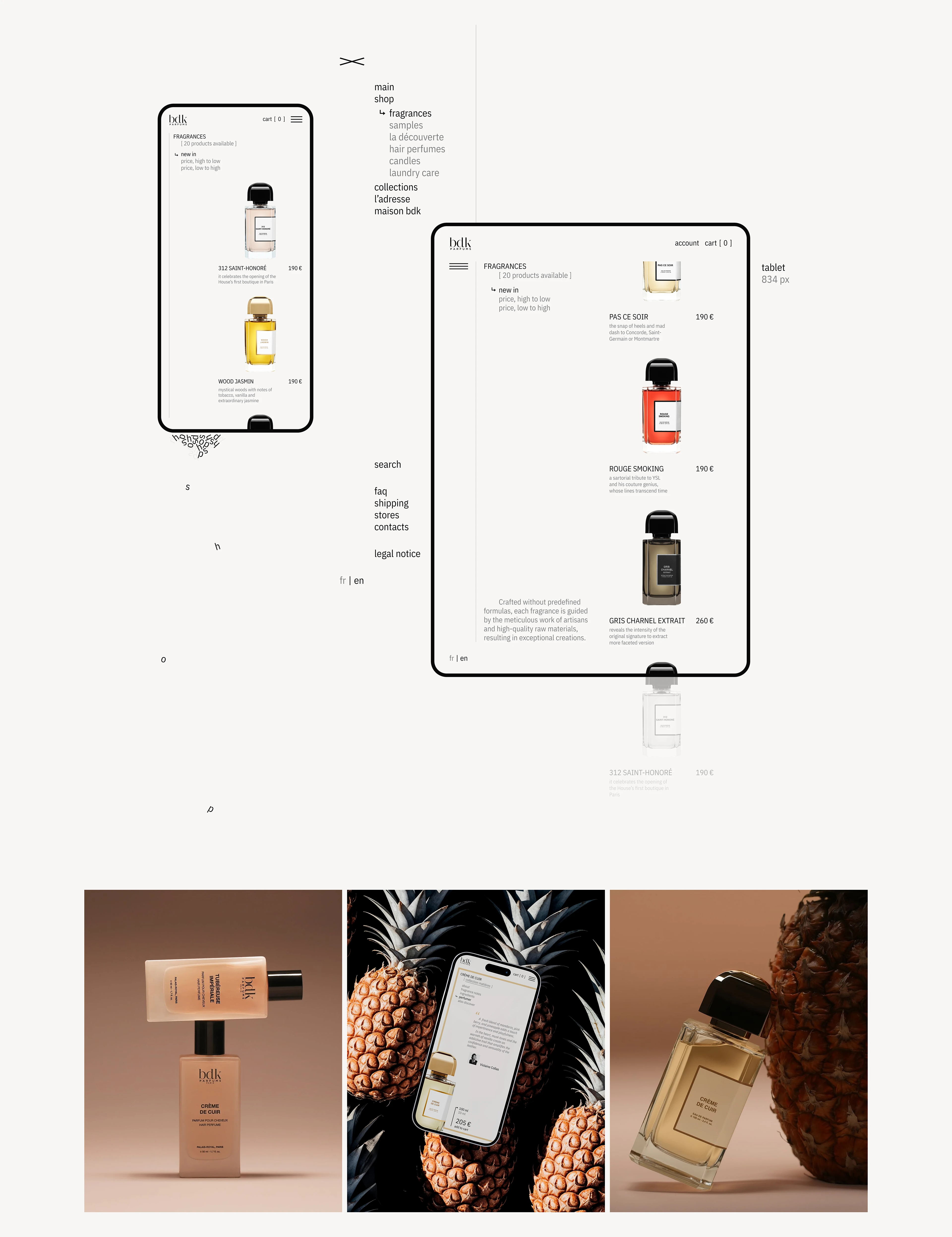 BDK Parfums | E-commerce Redesign concept — Изображение №4 — Интерфейсы, Анимация на Dprofile