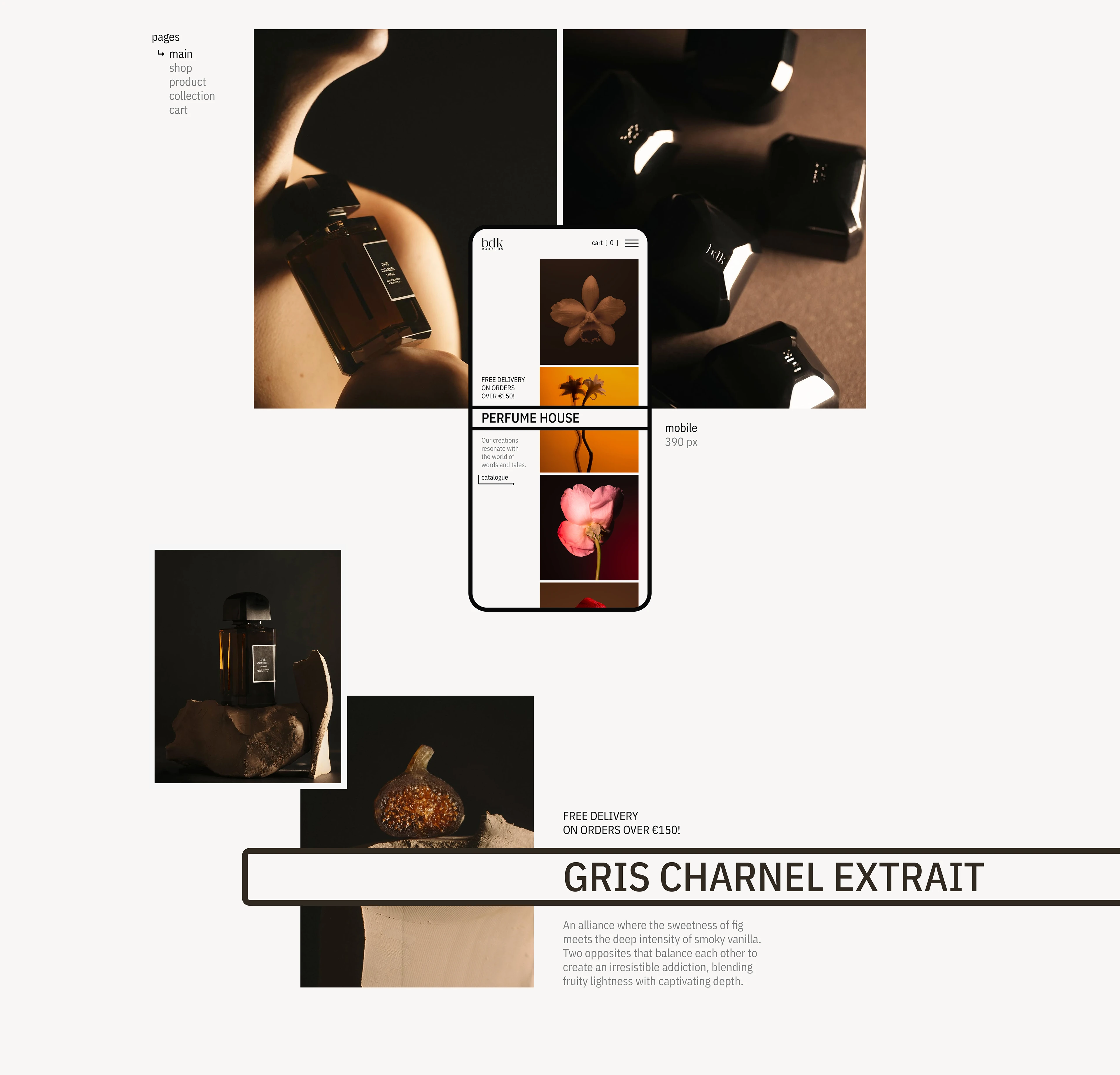 BDK Parfums | E-commerce Redesign concept — Изображение №3 — Интерфейсы, Анимация на Dprofile