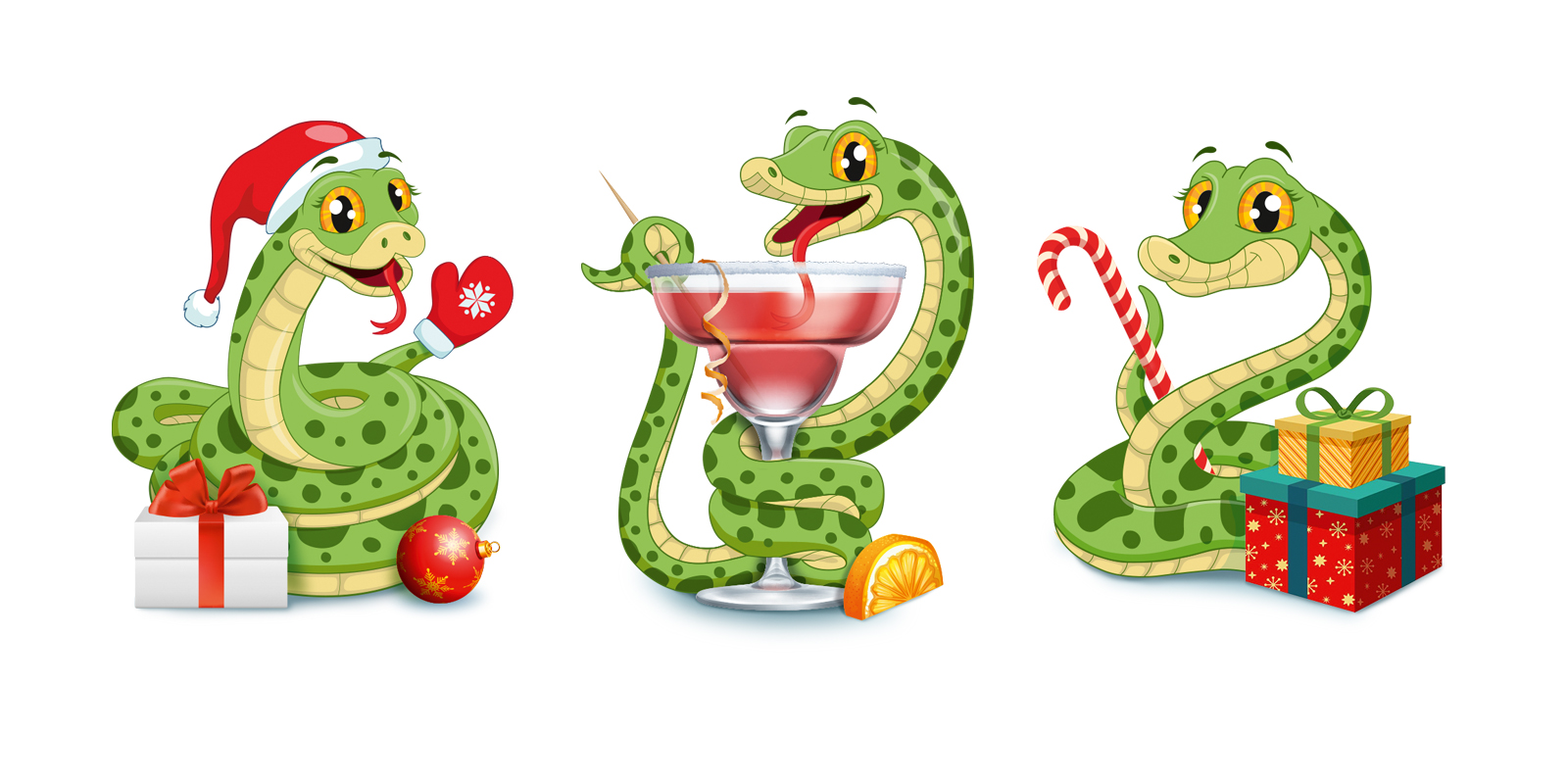 Новогодние открытки и стикеры — Изображение №2 — Иллюстрация, Графика на Dprofile