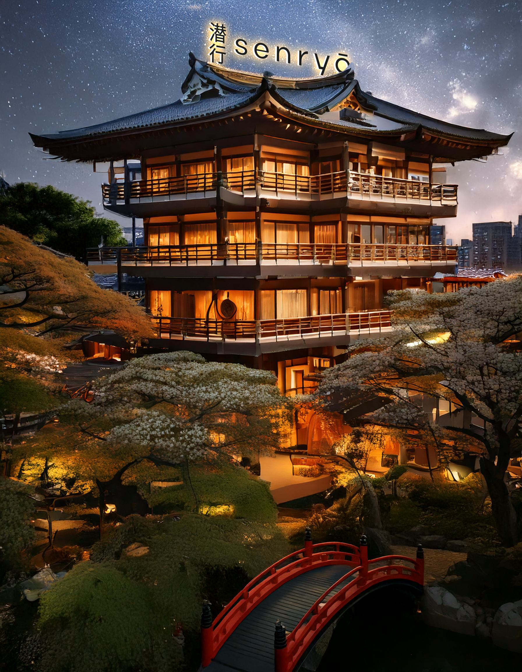 Senryo | фирменный стиль отеля — Изображение №4 — Брендинг, Графика на Dprofile