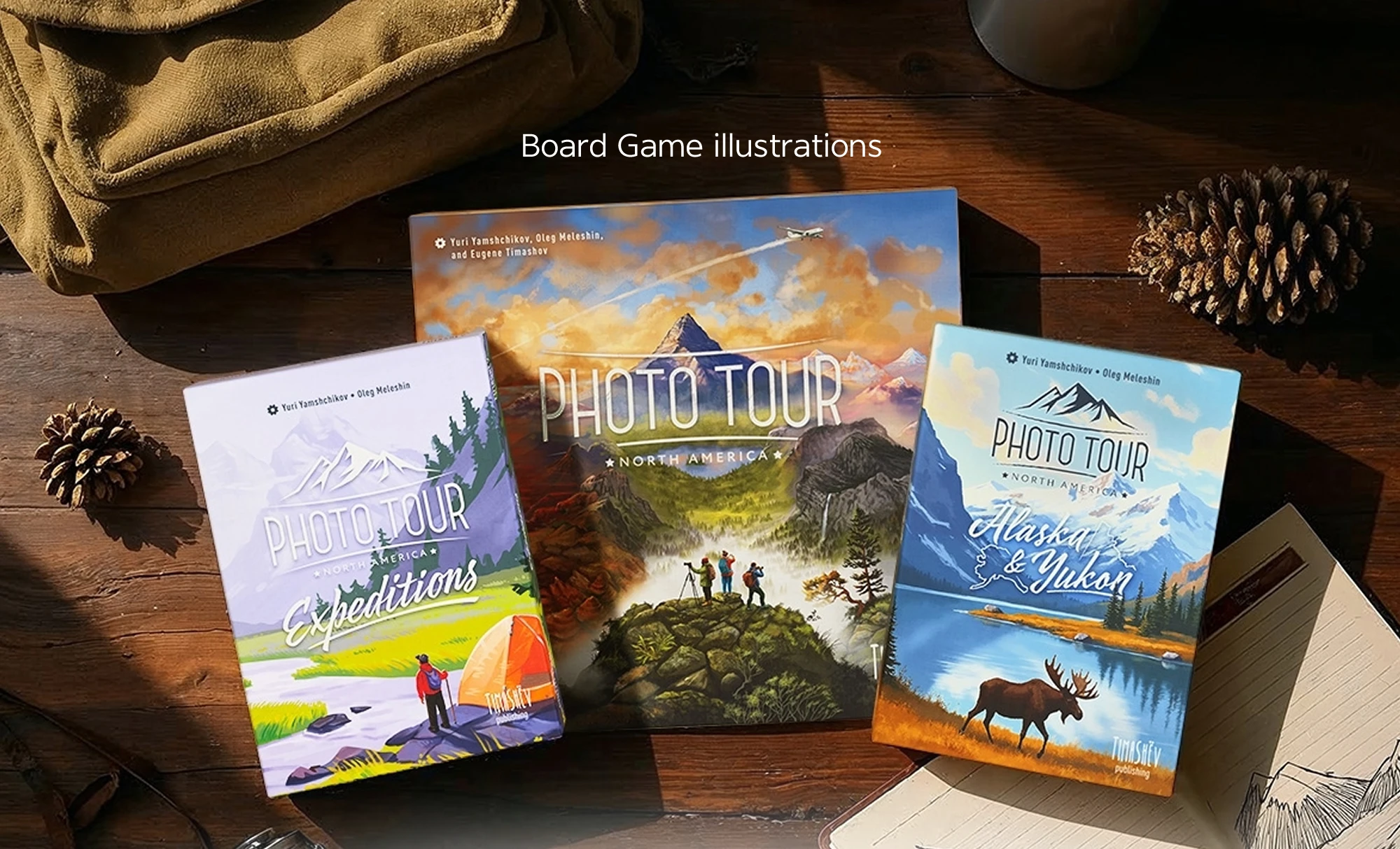 Photo Tour: Expeditions | Иллюстрации для настольной игры — Изображение №1 — Брендинг, Иллюстрация на Dprofile