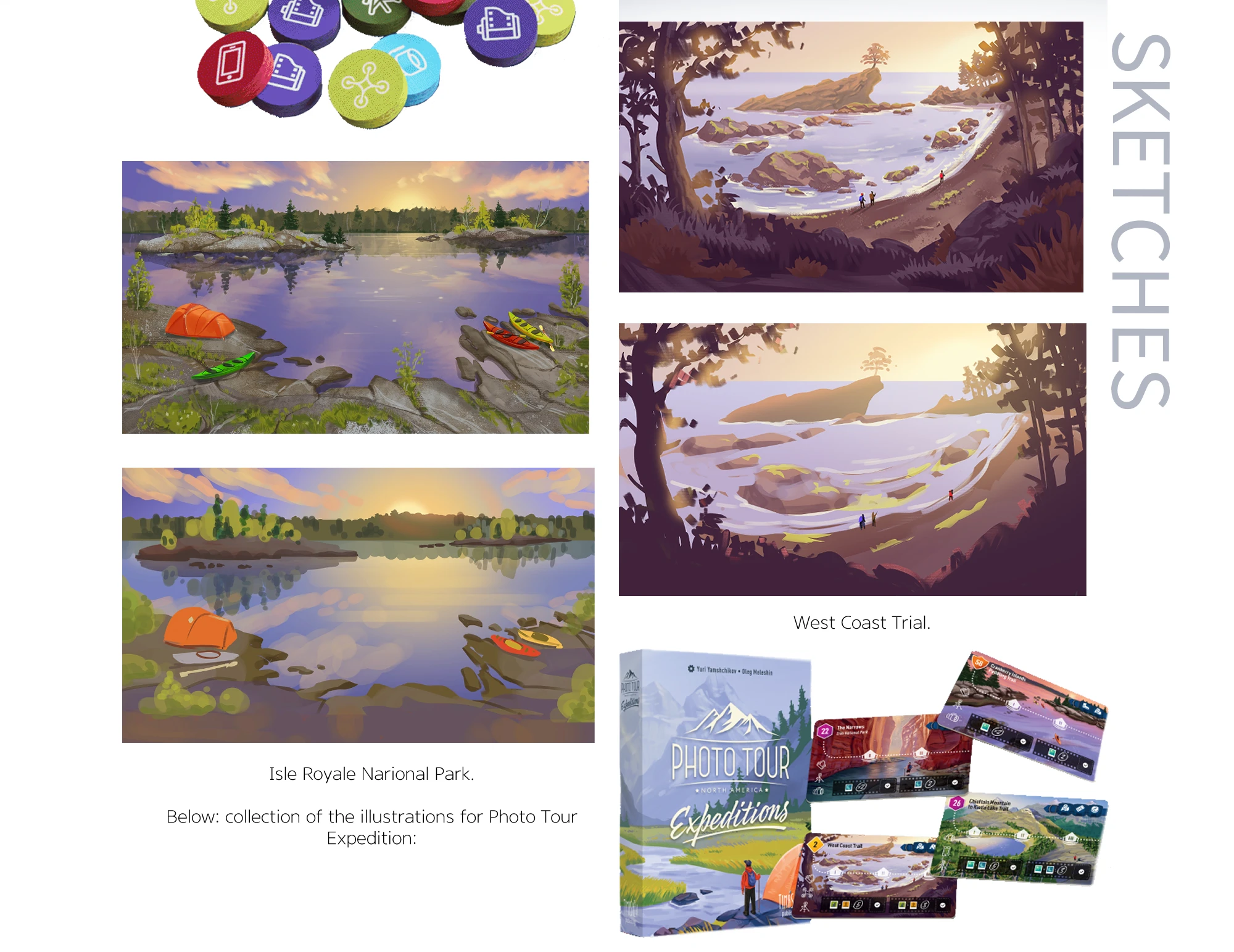 Photo Tour: Expeditions | Иллюстрации для настольной игры — Изображение №11 — Брендинг, Иллюстрация на Dprofile