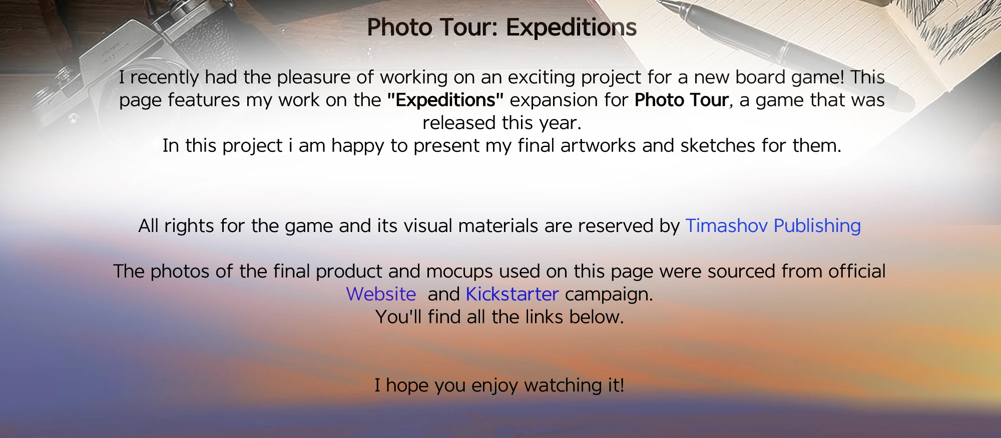 Photo Tour: Expeditions | Иллюстрации для настольной игры — Изображение №2 — Брендинг, Иллюстрация на Dprofile