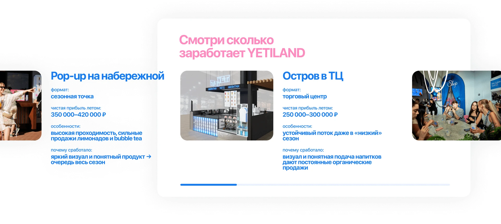 YetiLand — Дизайн сайта Bubble Tea | UX/UI Design — Изображение №10 — Интерфейсы, Анимация на Dprofile