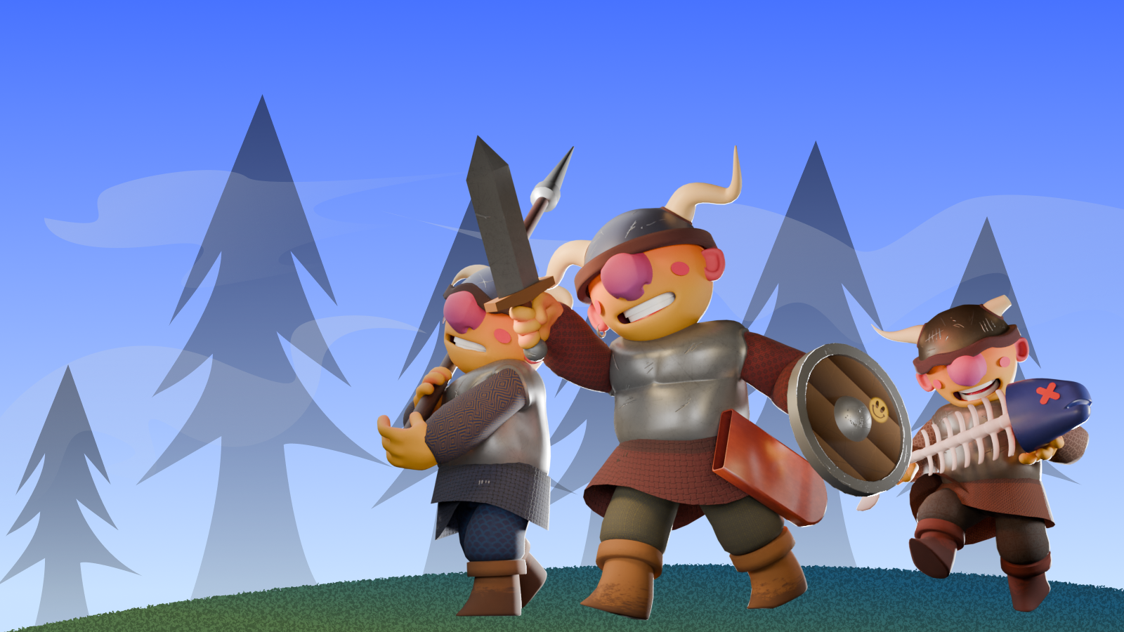VIKINGS — Изображение №1 — Иллюстрация, 3D на Dprofile