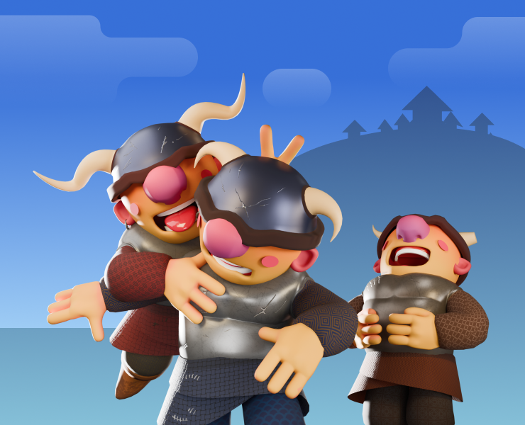 VIKINGS — Иллюстрация, 3D на Dprofile